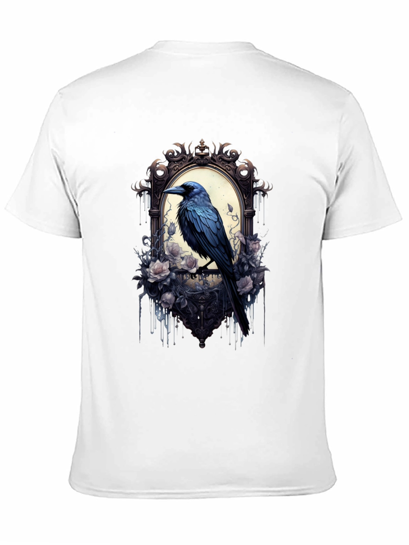 Black Gothic Raven Tee view 11