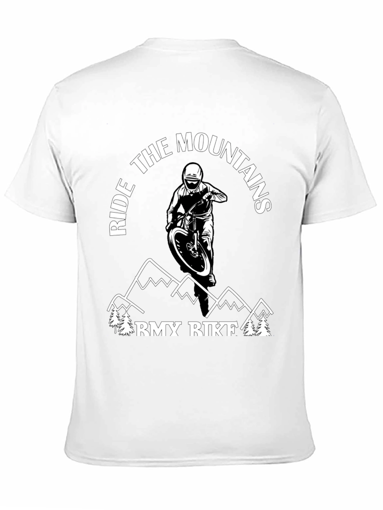 Black Ride the Mountains Graphic Tee view 11