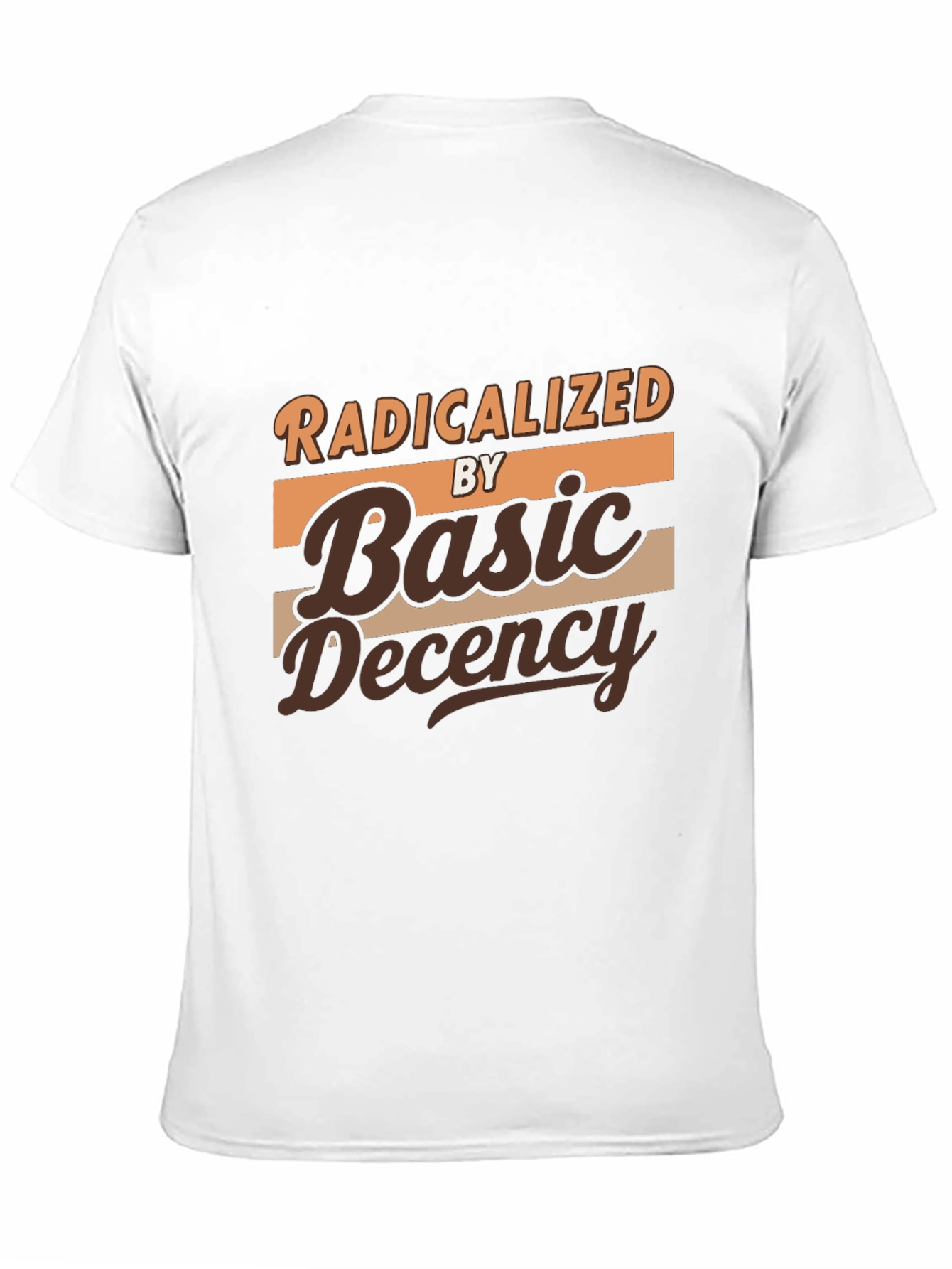 Black Radicalized by Basic Decency Graphic T-Shirt view 11