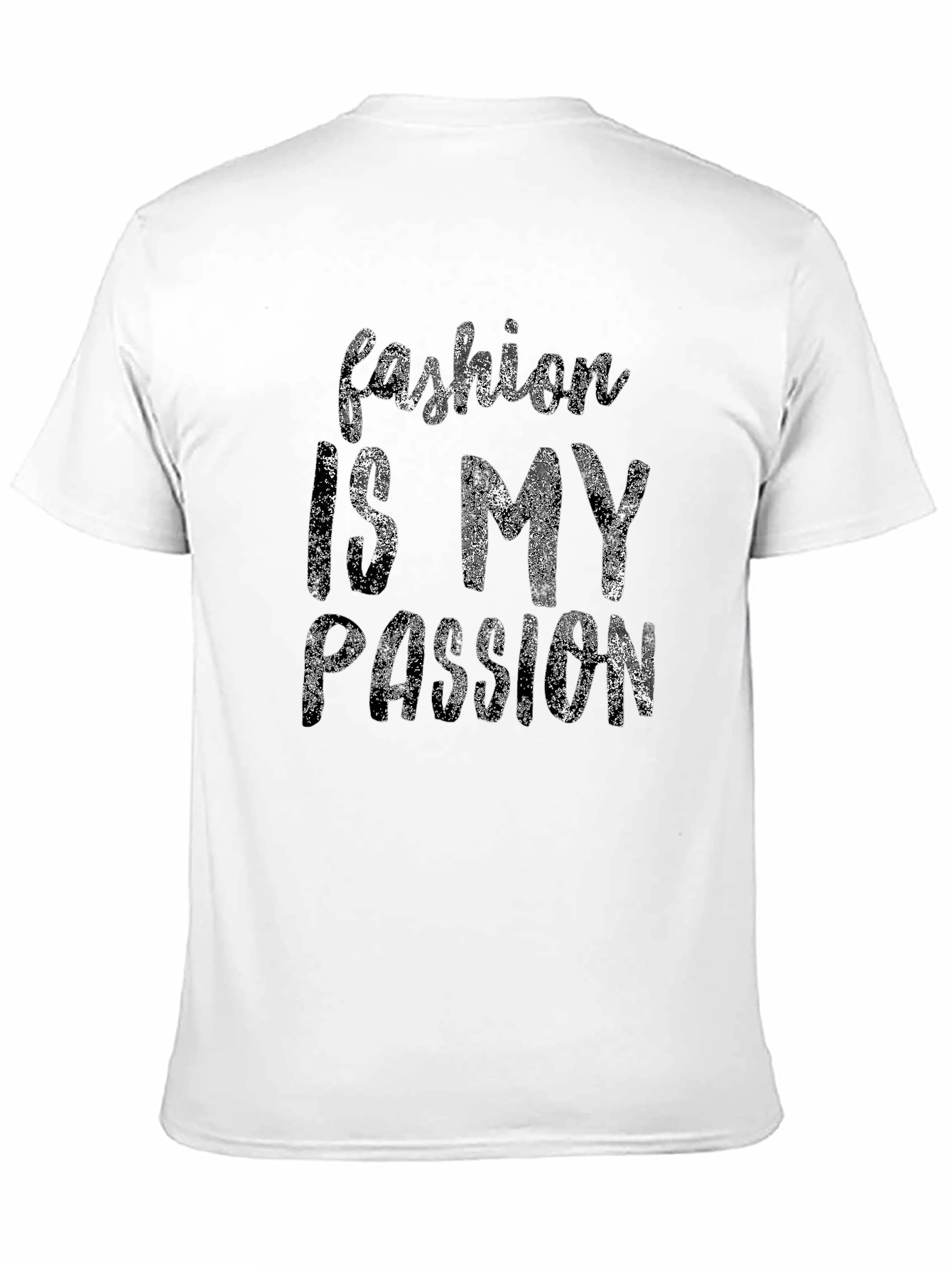 Black Fashion Is My Passion Graphic Tee - Stylish Crew Neck view 11