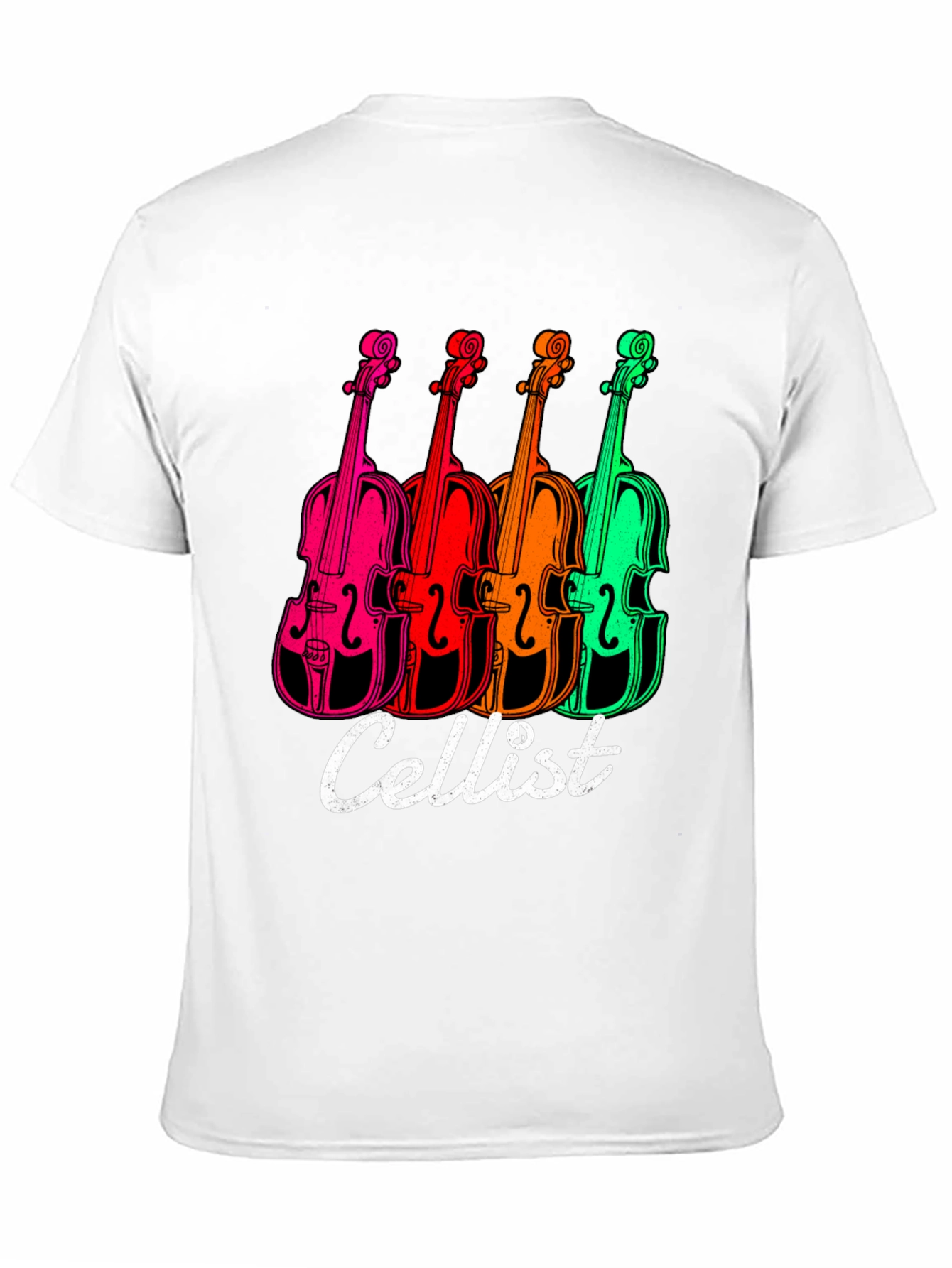 Black Cellist T-Shirt - Vibrant Violin Design view 11