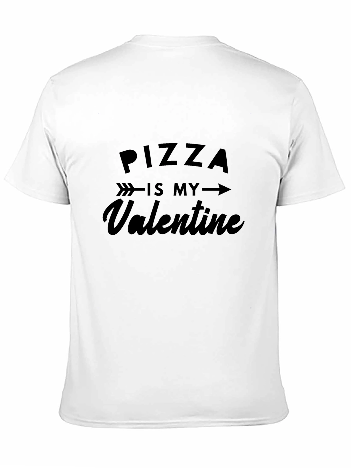 Black Pizza is My Valentine - Graphic T-Shirt view 11