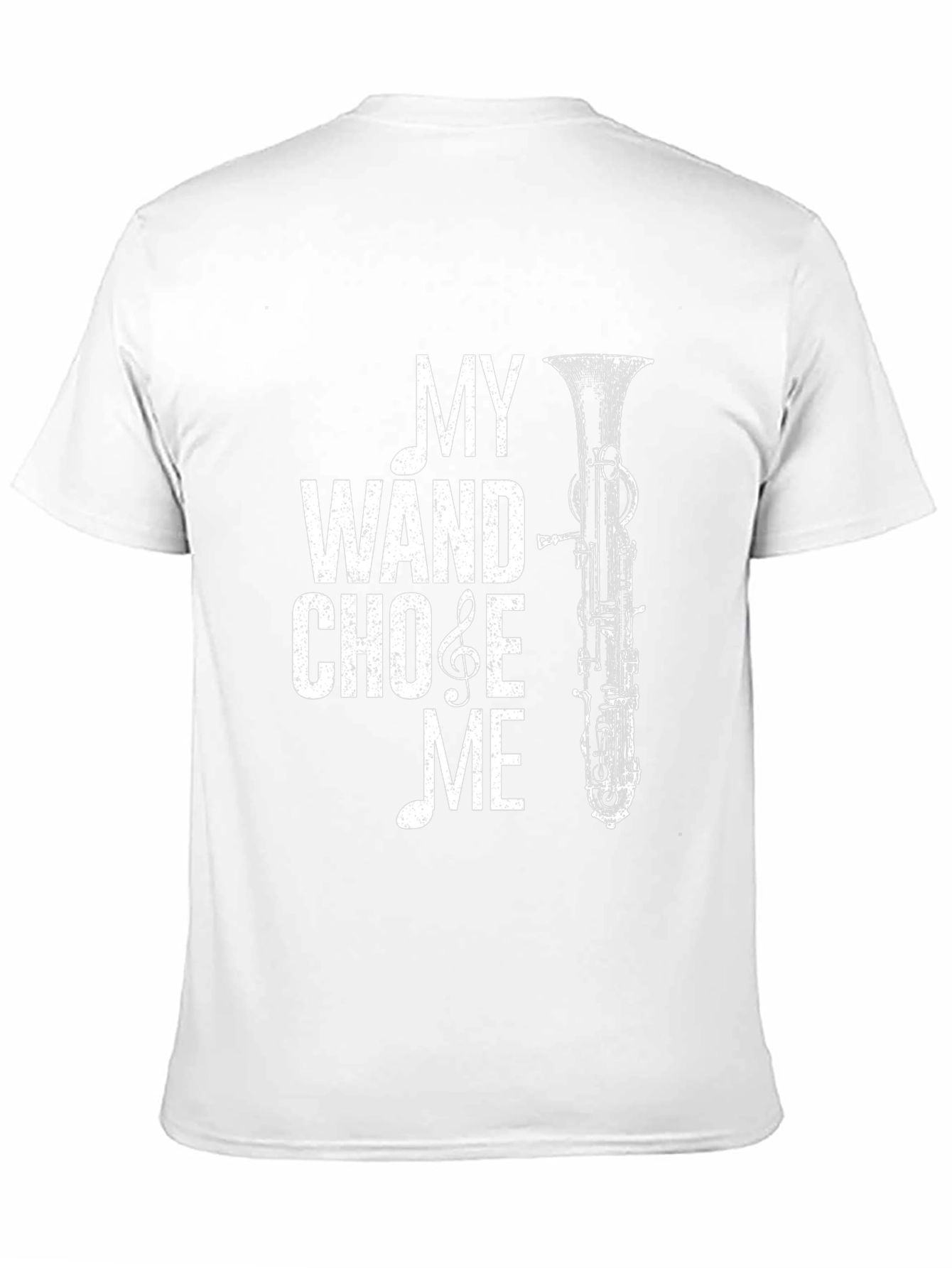 Black Bassoon Wand T-Shirt - Music Lover Tee view 11