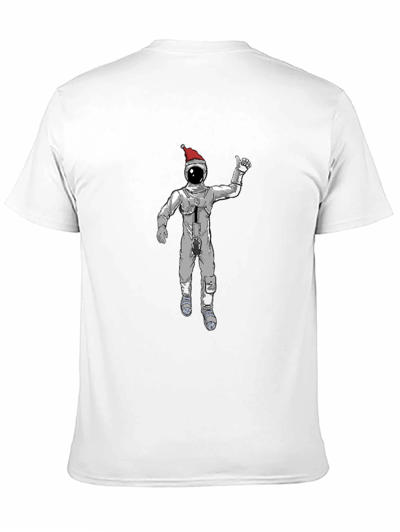 Black Christmas Spaceman Graphic Tee - Black view 11