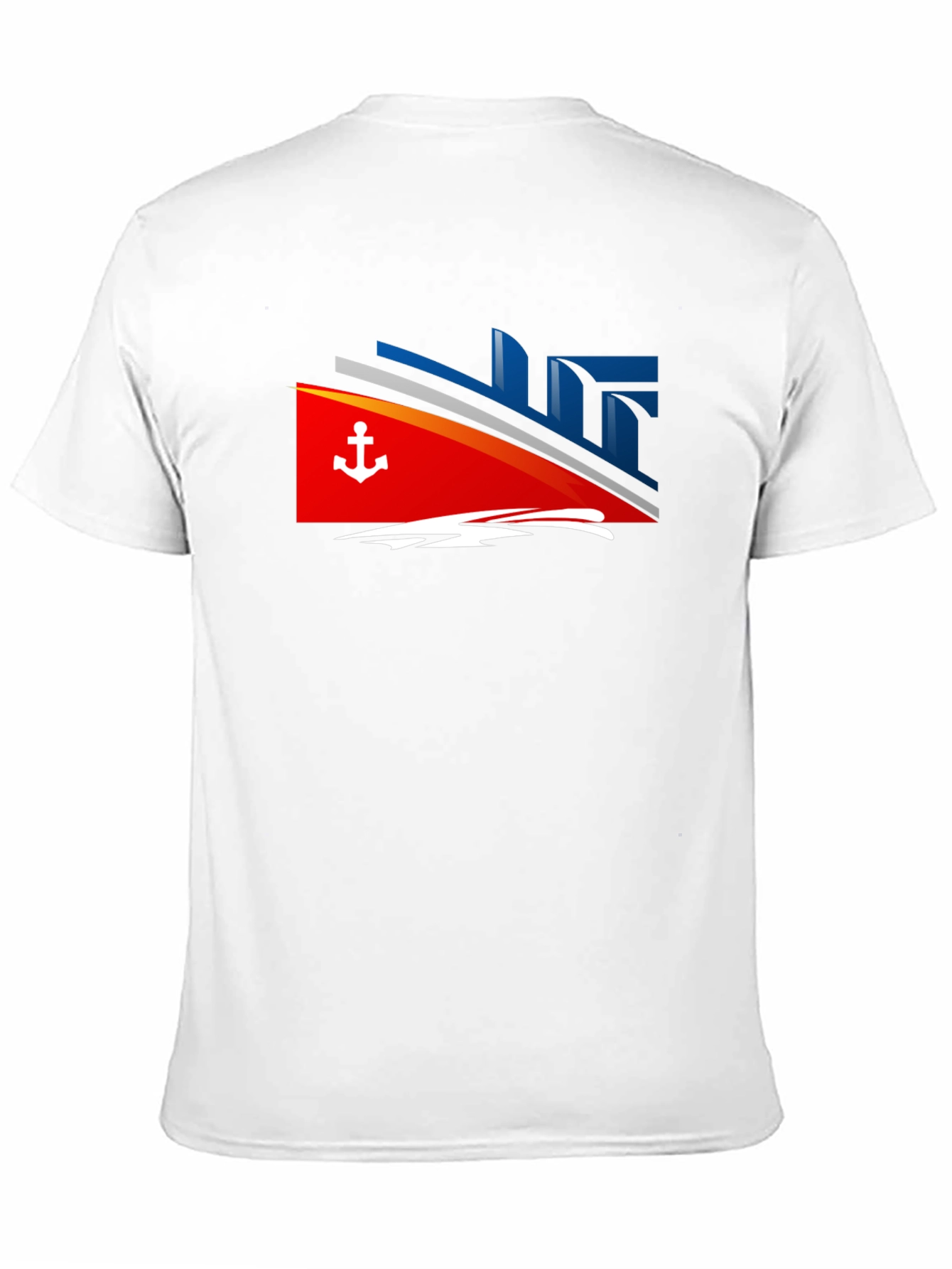 Black Nautical Cruise T-Shirt - Anchor Design view 11