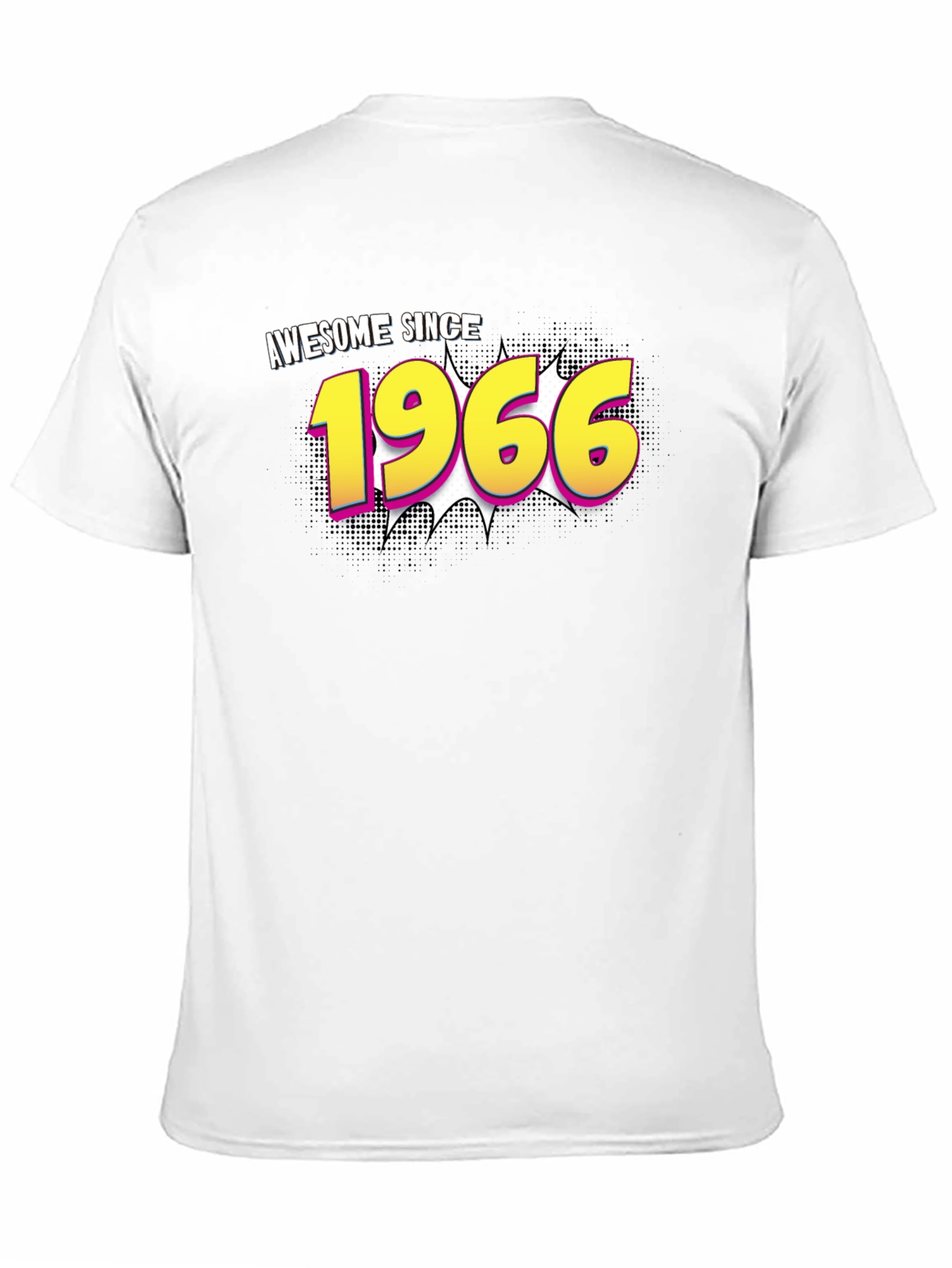 Black Awesome Since 1966 Black T-Shirt view 11
