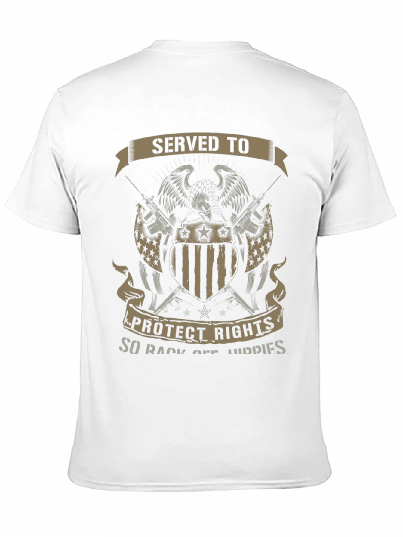 Black Served to Protect T-Shirt view 11