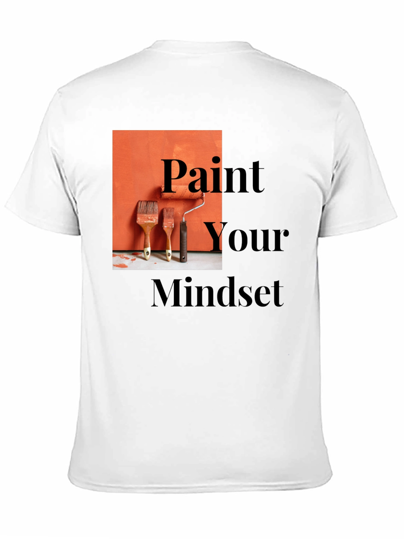 Black Paint Your Mindset Graphic Tee - Black view 11