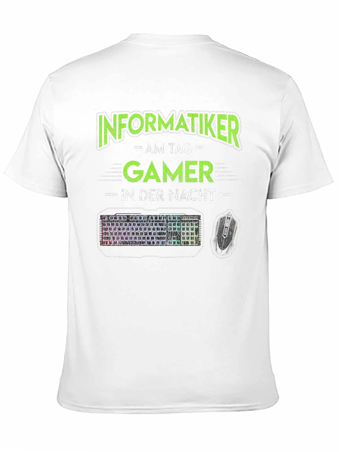 Black Informatiker Gamer T-Shirt - Black Novelty Tee view 11