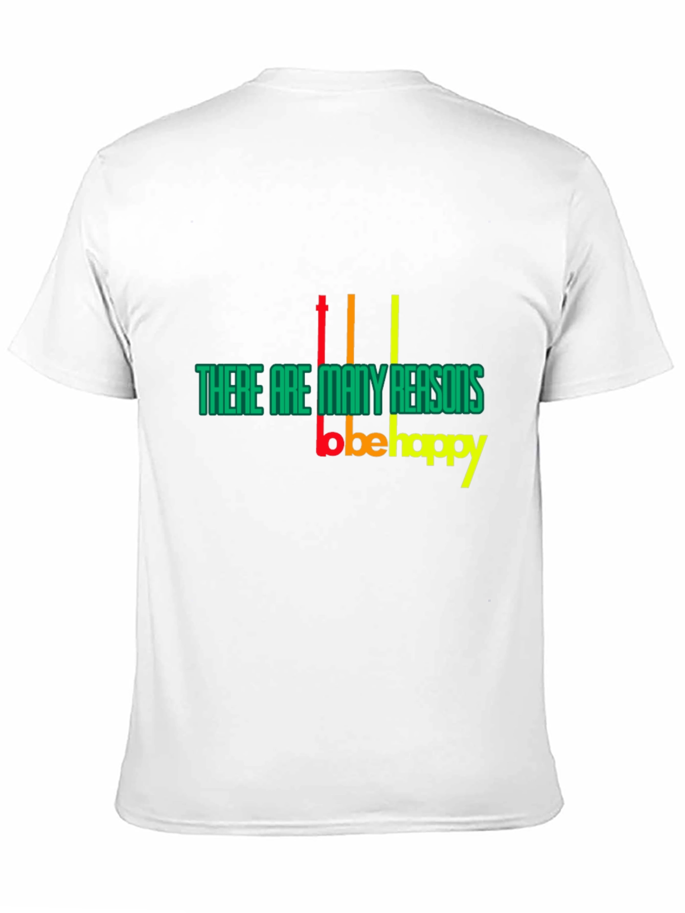Black Reasons to Be Happy Graphic T-Shirt view 11