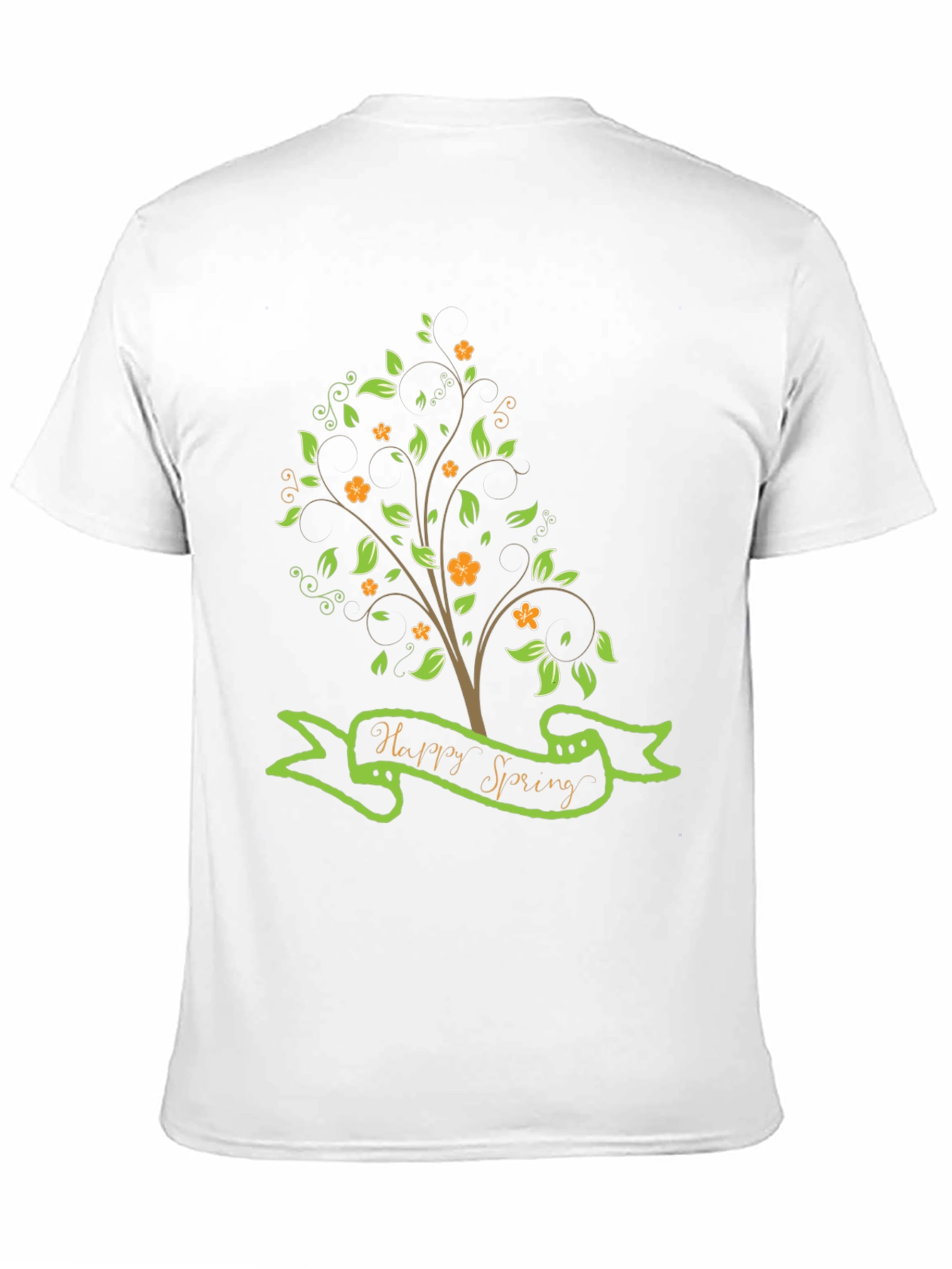 Black Happy Spring Graphic Tee - Nature Inspired Shirt view 11