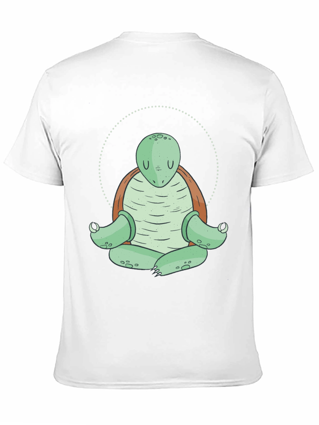Black Zen Turtle Meditation T-Shirt - Relaxed Fit view 11
