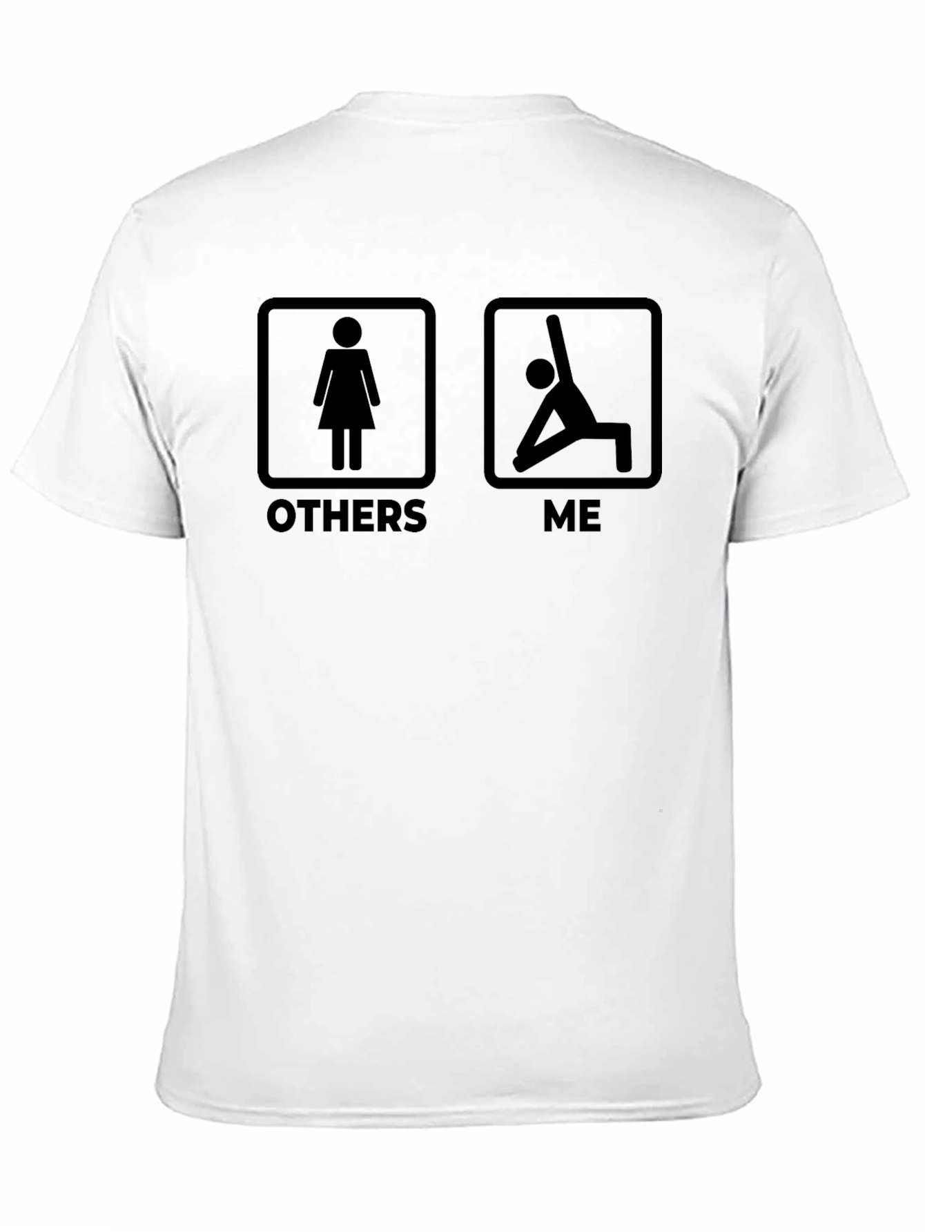 Black Yoga Lover's T-Shirt - Others vs. Me Funny Tee view 11