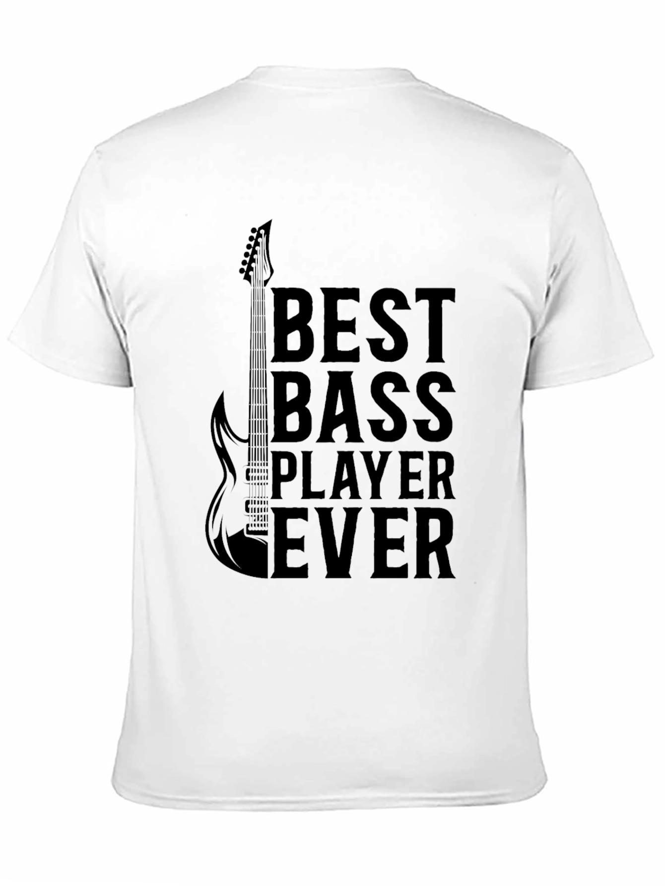 Black Best Bass Player Ever Graphic Tee - Black view 11