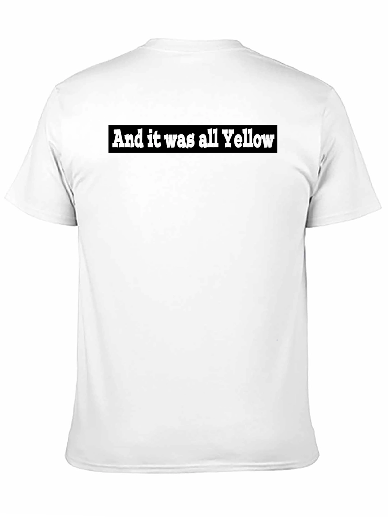 Black "And it was all Yellow" Graphic Tee - Black view 11