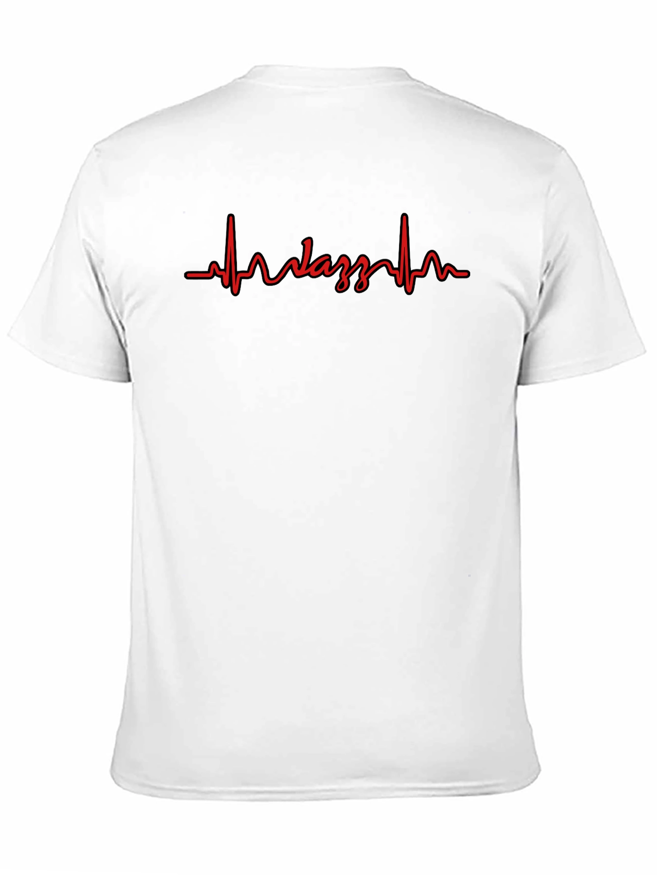 Black Heartbeat Wazzz Black T-Shirt view 11