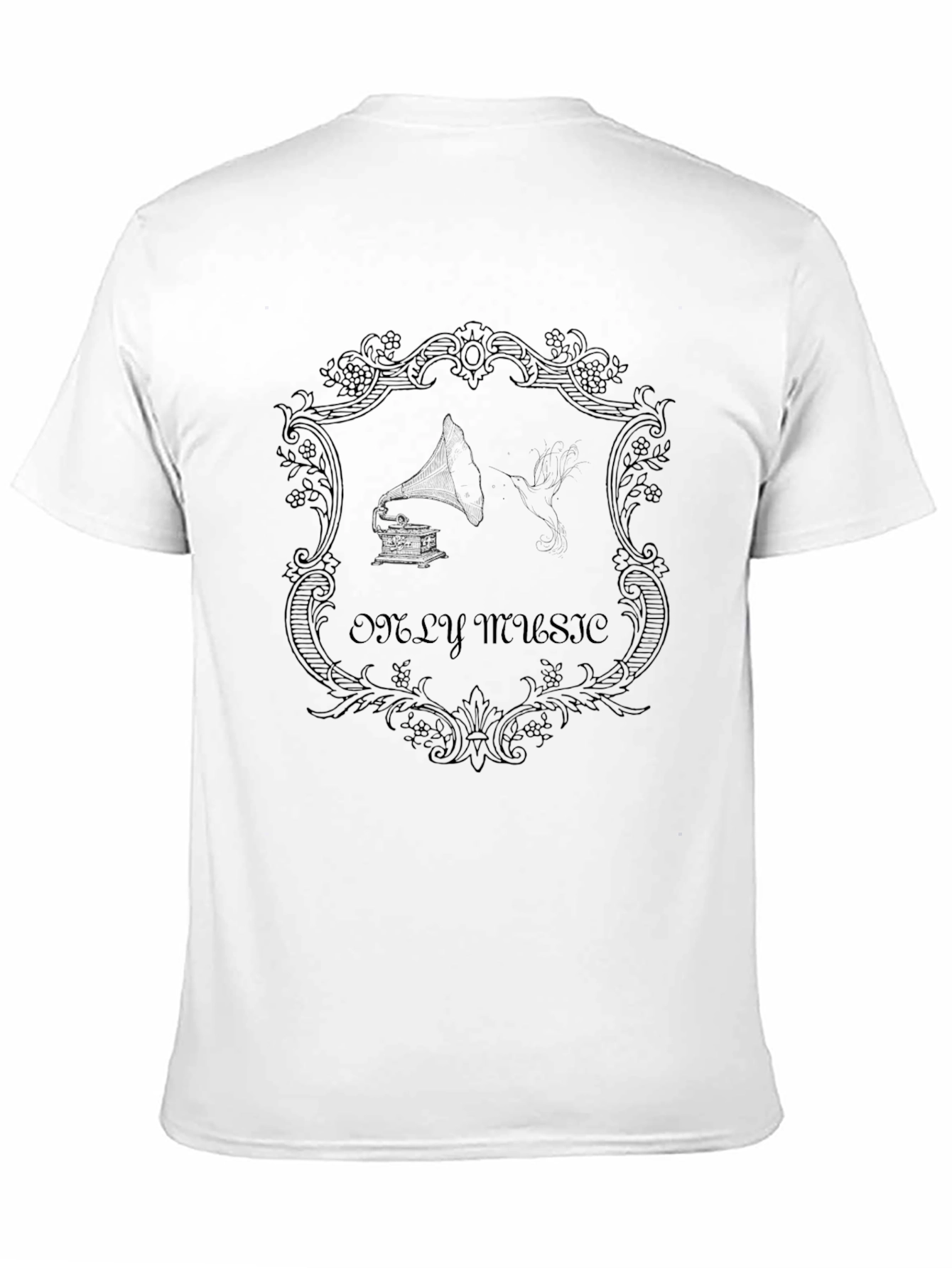 Black Only Music Black T-Shirt view 11