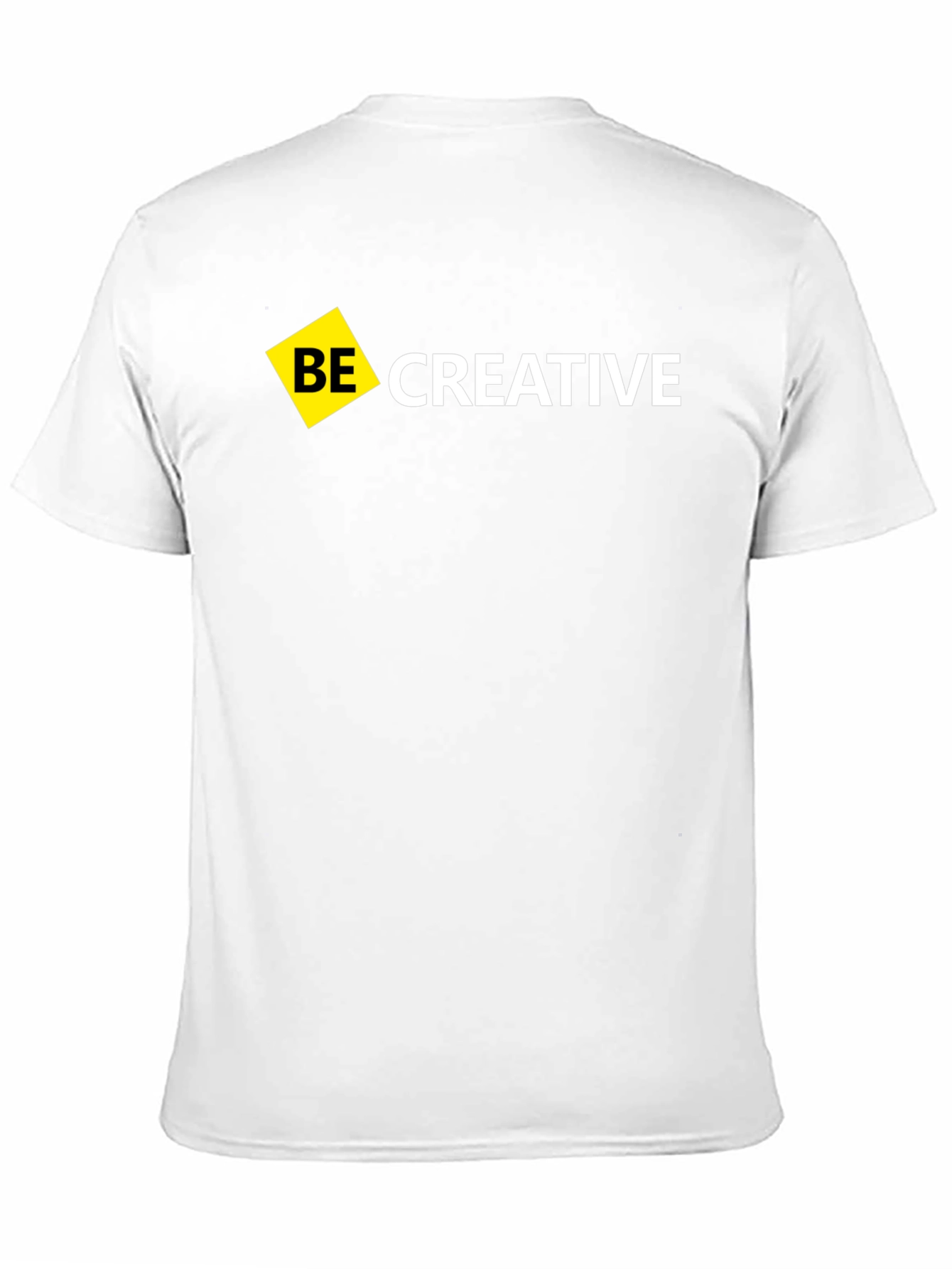 Black Be Creative Black T-Shirt - Modern Design view 11