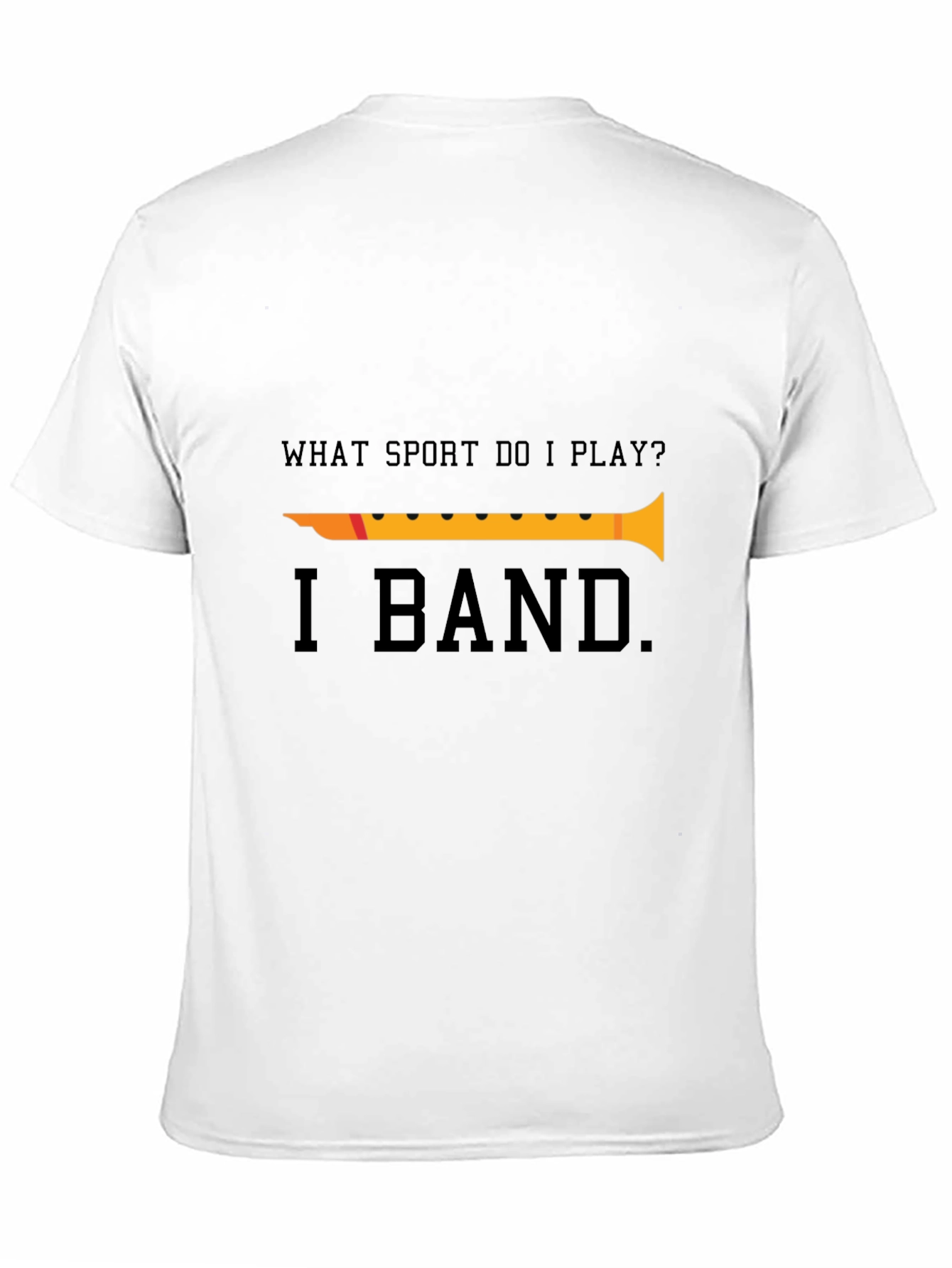 Black Funny Band T-Shirt - What Sport Do I Play? Musician Tee view 11