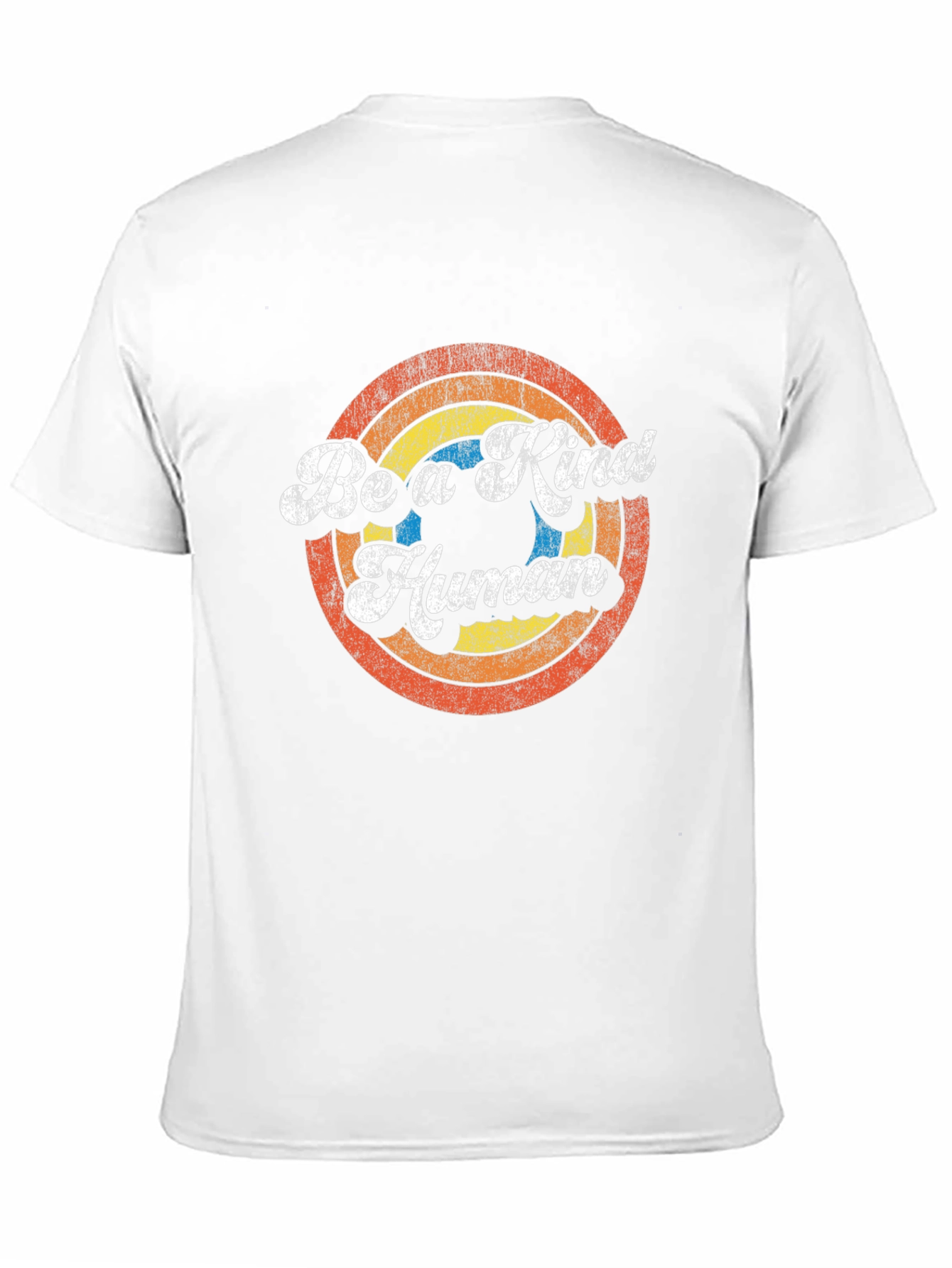 Black Retro Be a Kind Human T-Shirt - Vintage Style Tee view 11