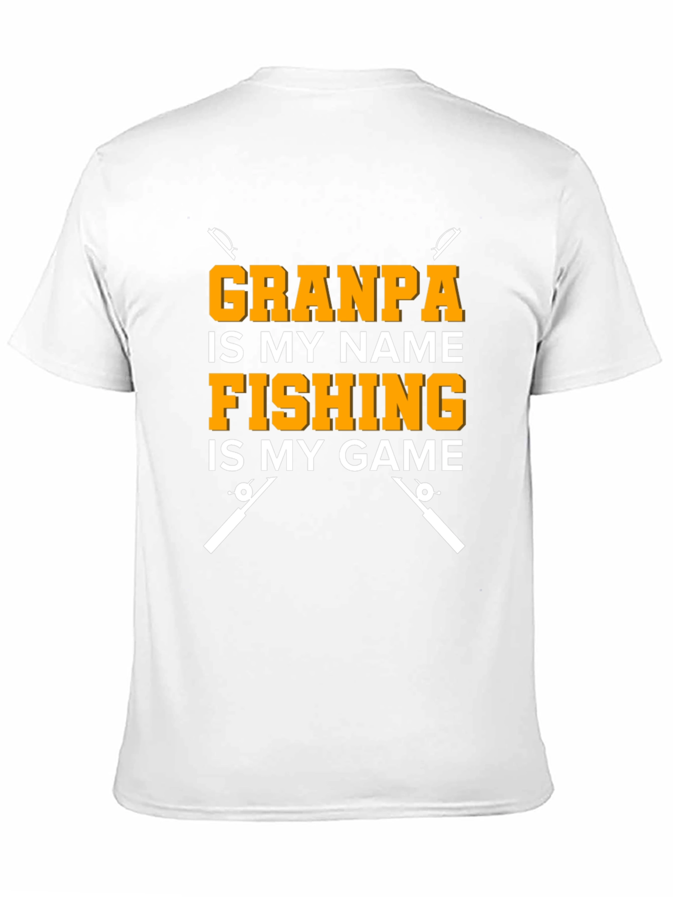 Black Grandpa Fishing T-Shirt - Novelty Fisherman Tee view 11
