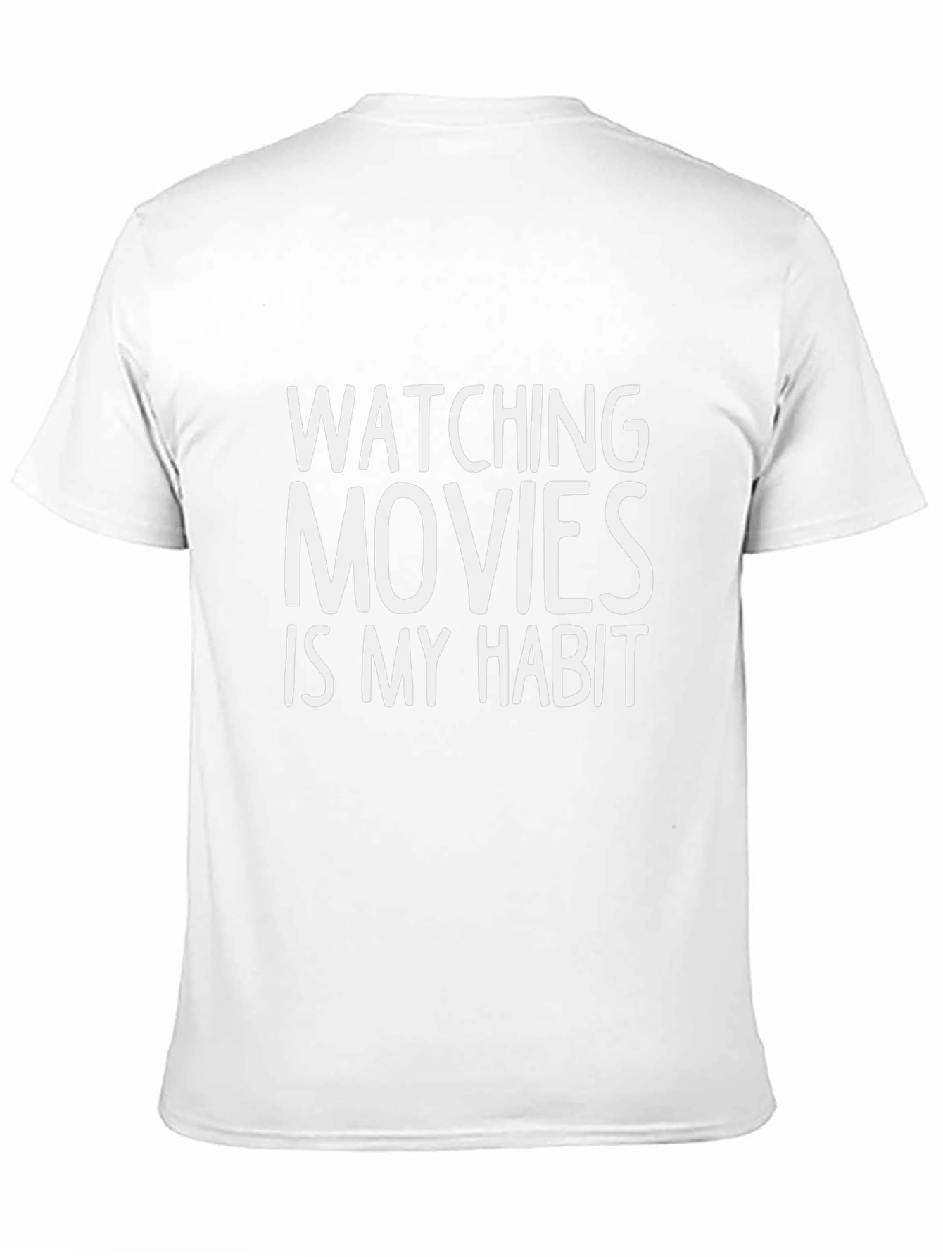 Black Watching Movies Is My Habit Graphic Tee view 11