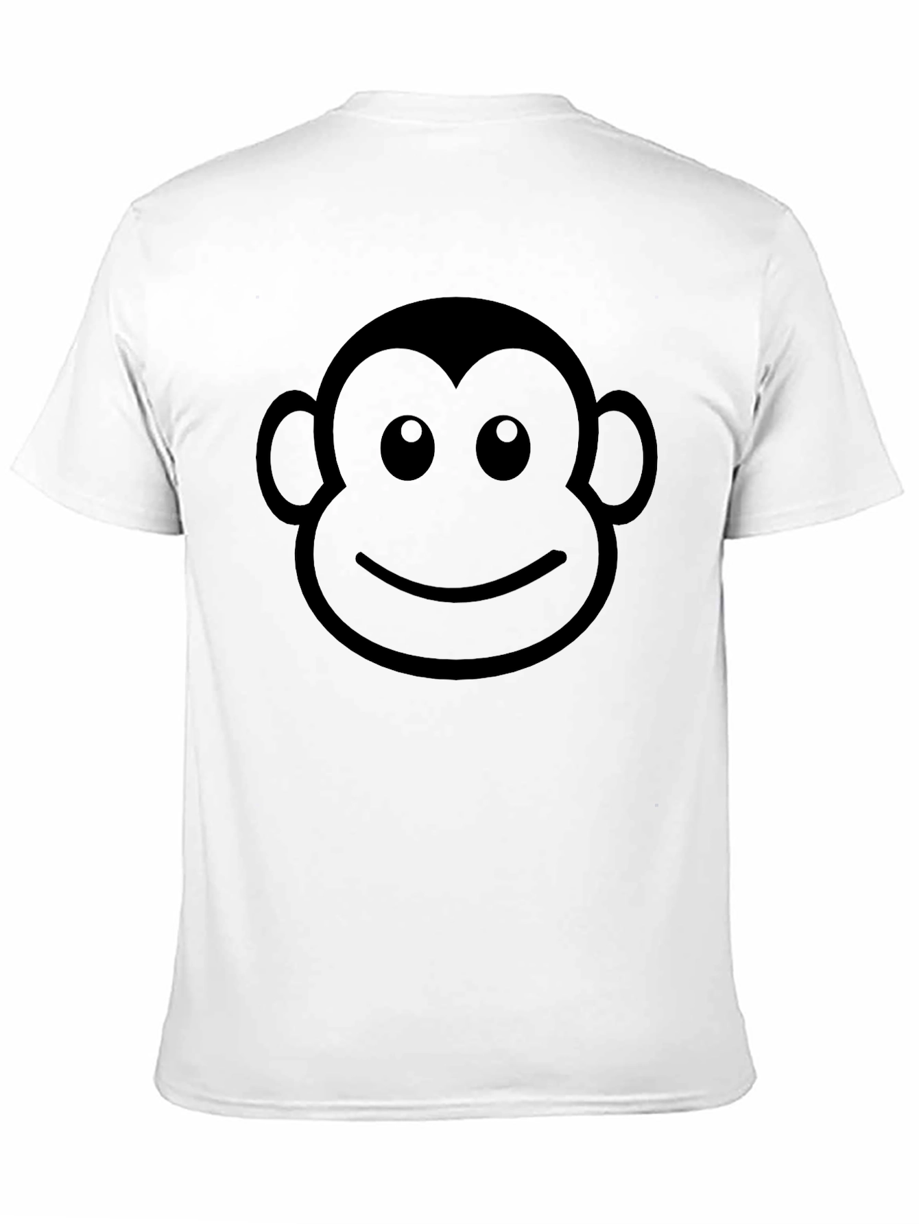 Black Monkey Face Graphic Black T-Shirt - Fun & Stylish view 11