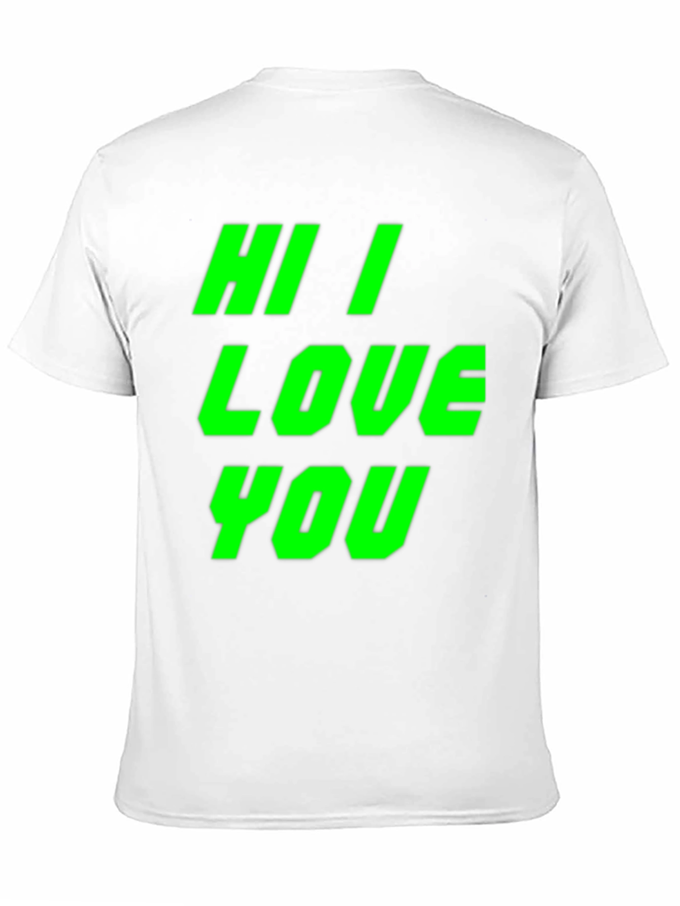 Black Hi I Love You Graphic Tee - Bold Statement Shirt view 11