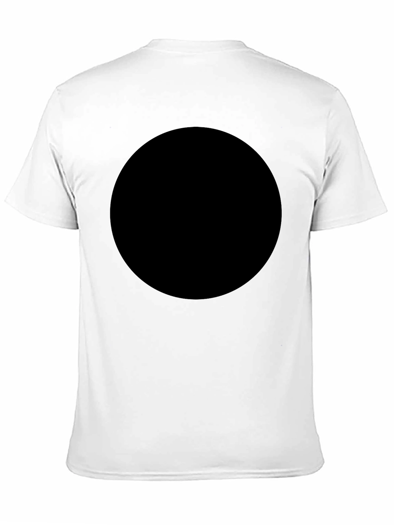 Black Men's Black Casual T-Shirt view 11