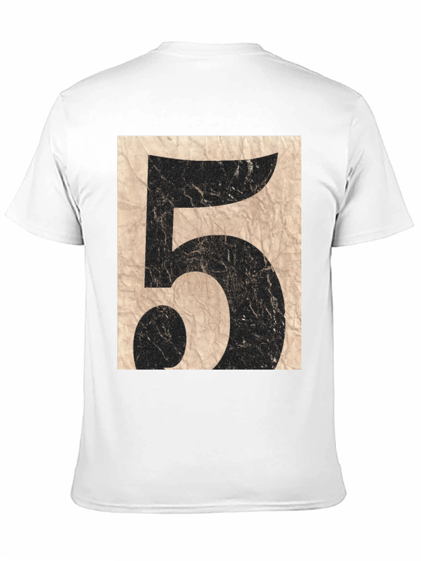 Black Vintage Number 5 Graphic T-Shirt view 11