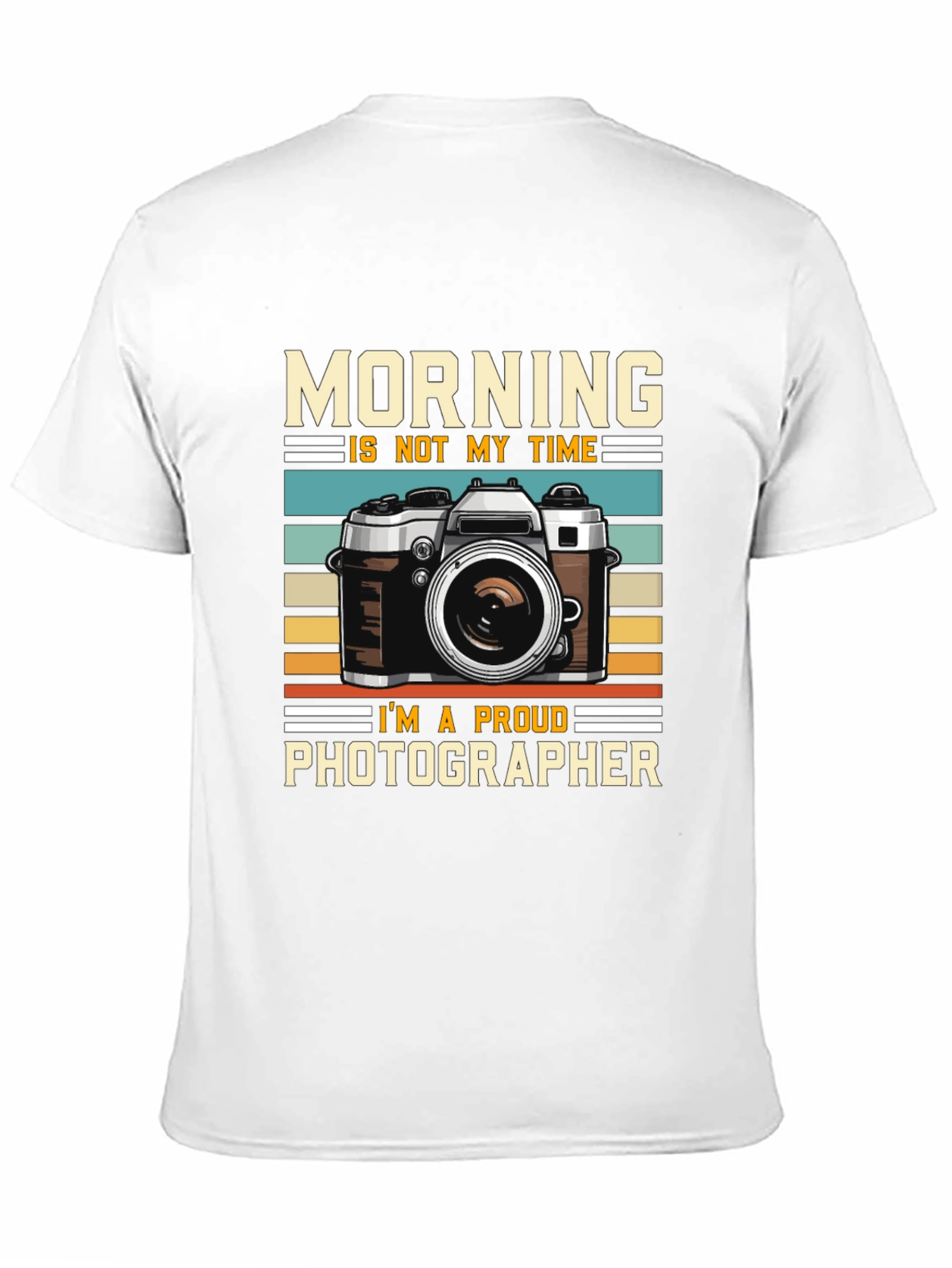 Black Photographer T-Shirt - Not a Morning Person view 11