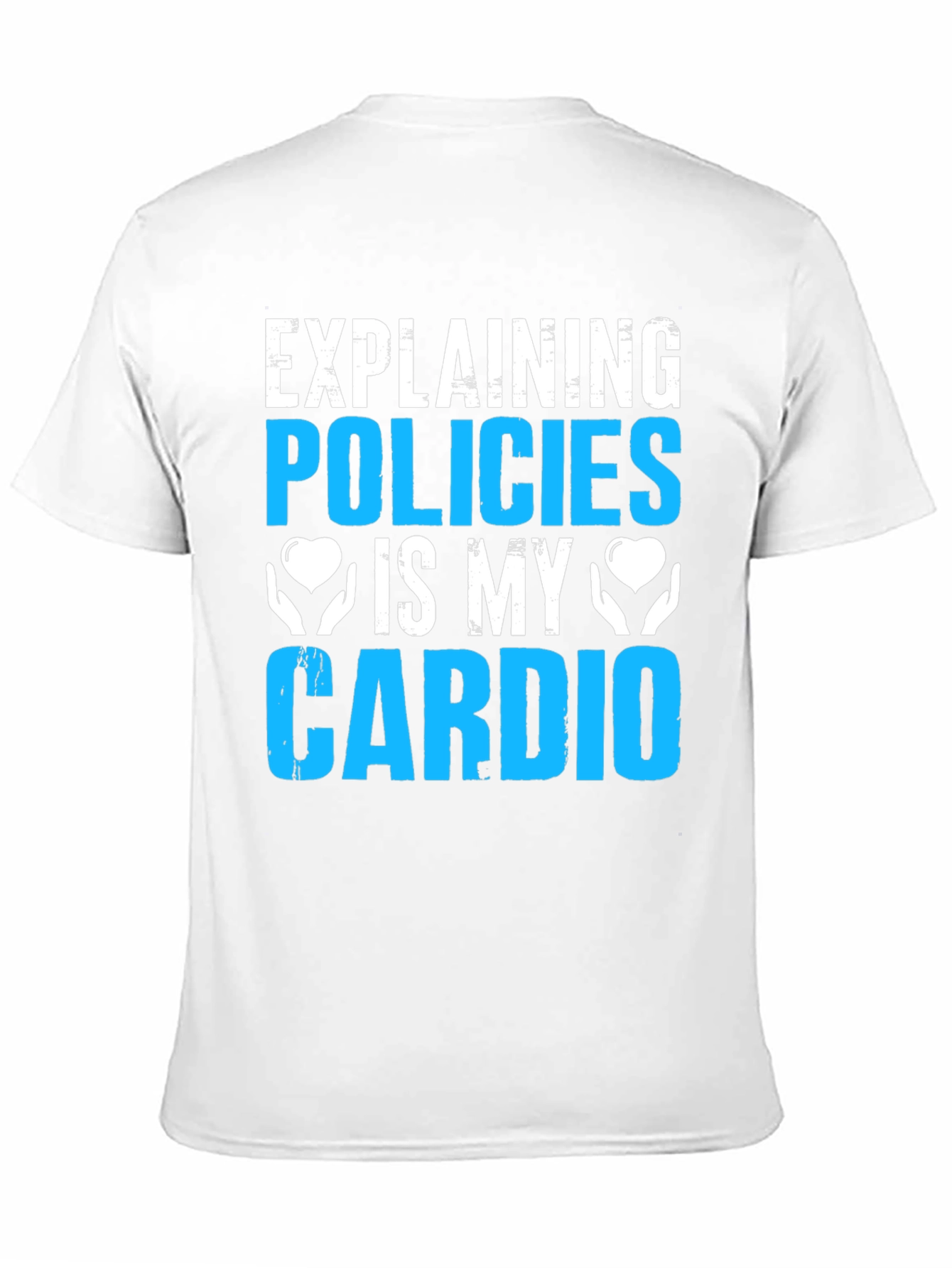 Black Policies Are My Cardio Funny Graphic Tee view 11
