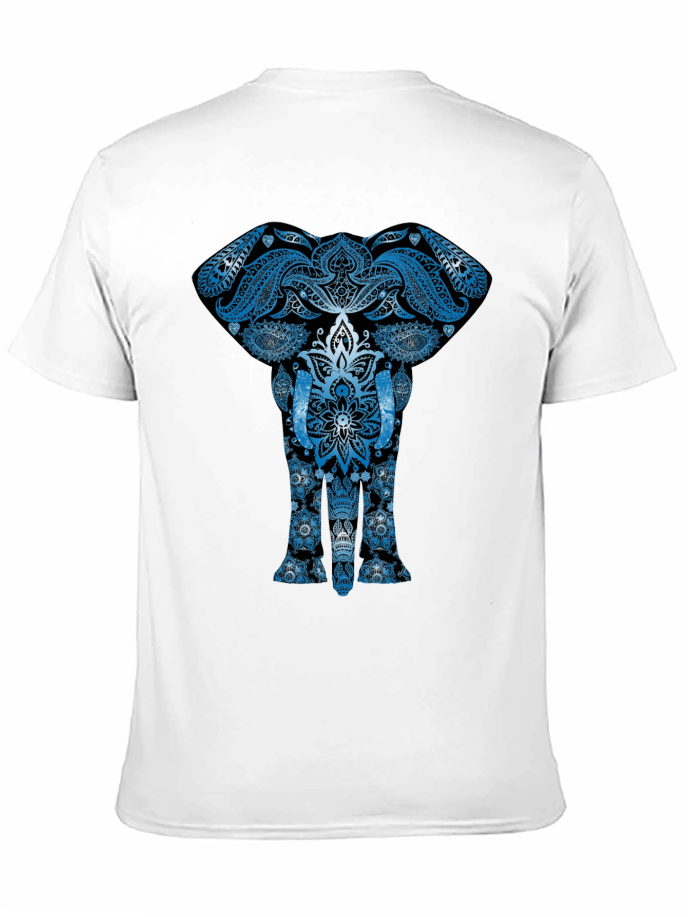Black Elephant Mandala Graphic Tee - Unique Design view 11