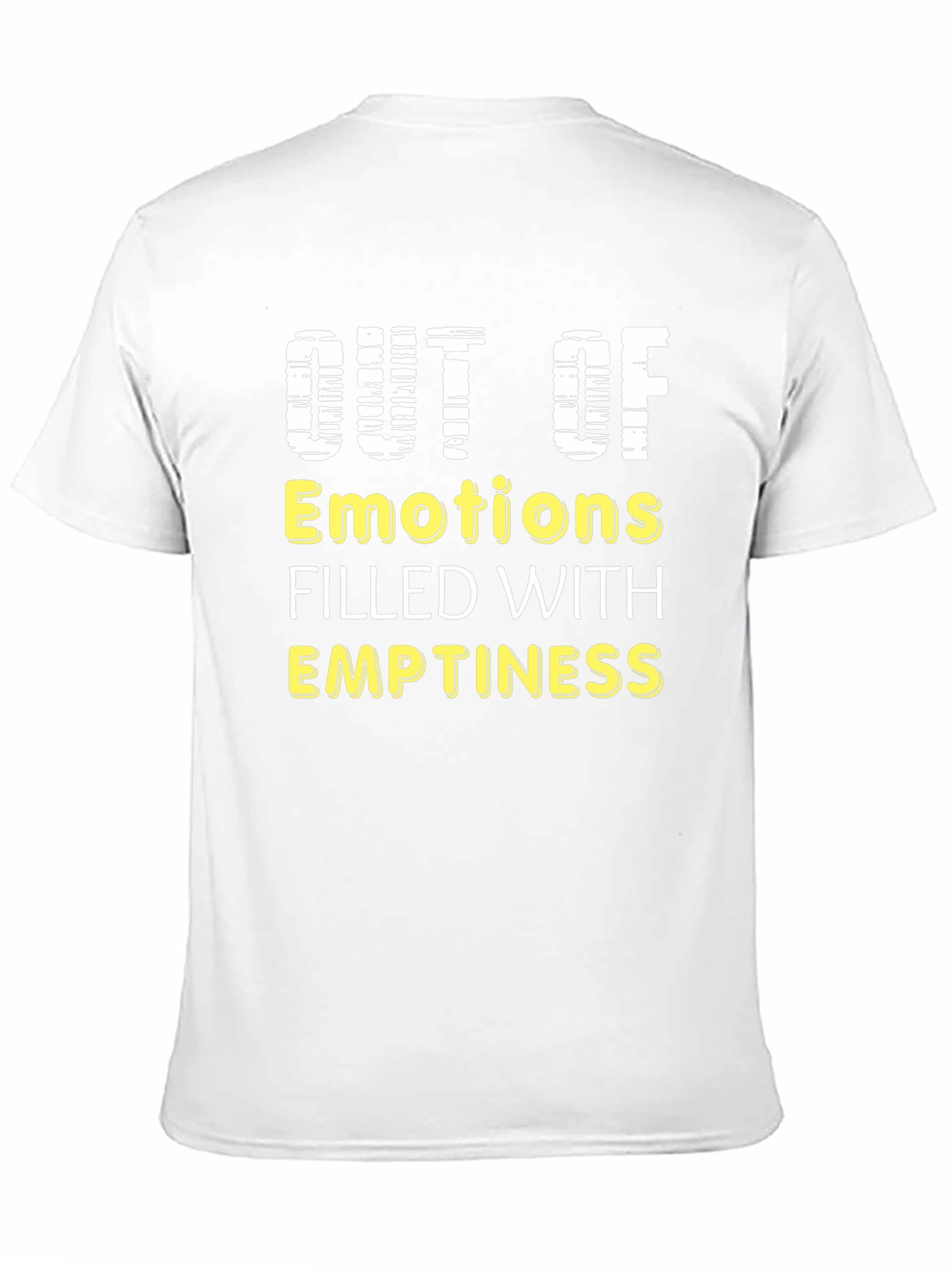 Black Out of Emotions T-Shirt - Expressive Graphic Tee view 11