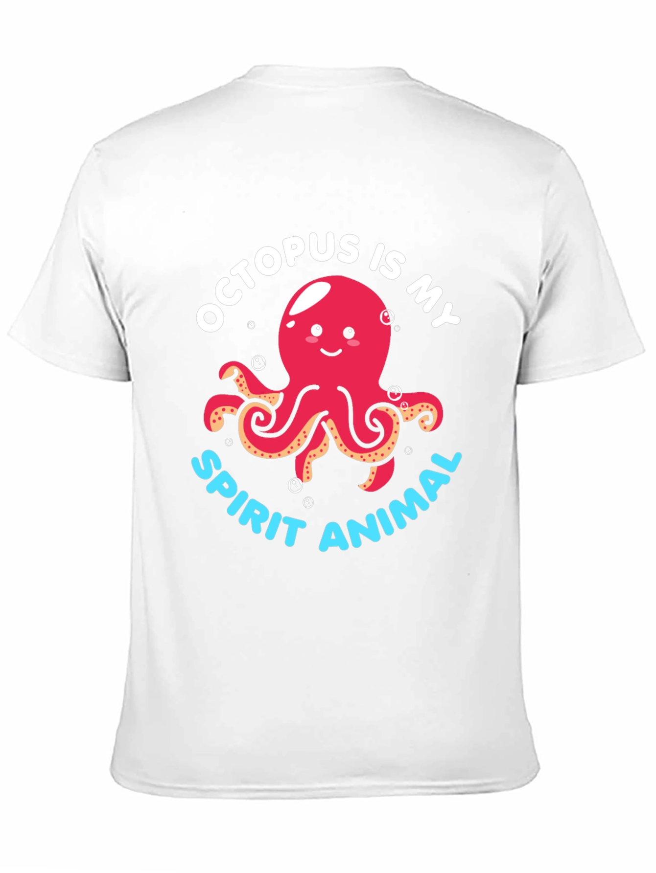 Black Octopus Spirit Animal Graphic Tee - Black view 11