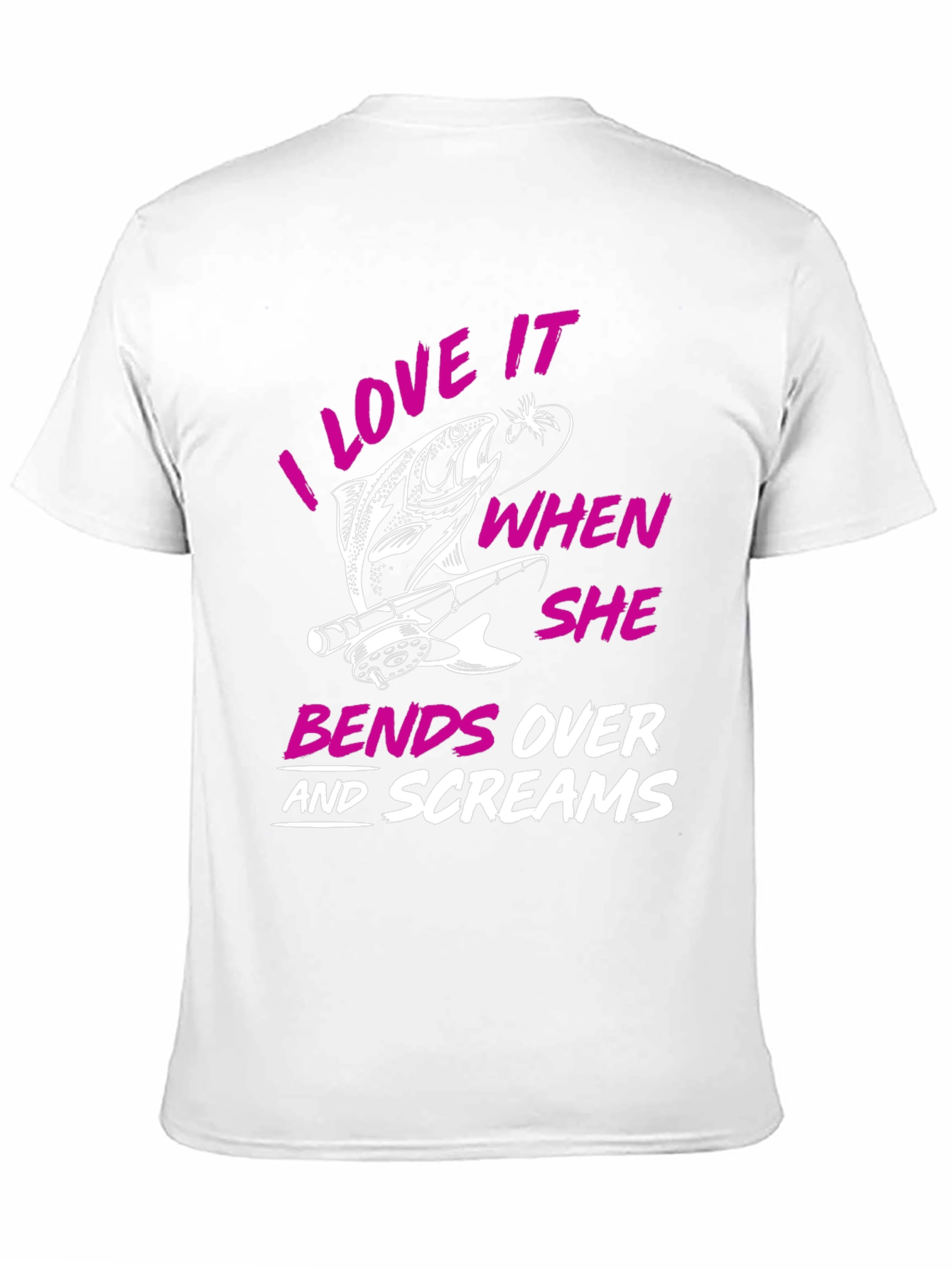 Black Fishing Humor T-Shirt: I Love It When She Bends Over view 11