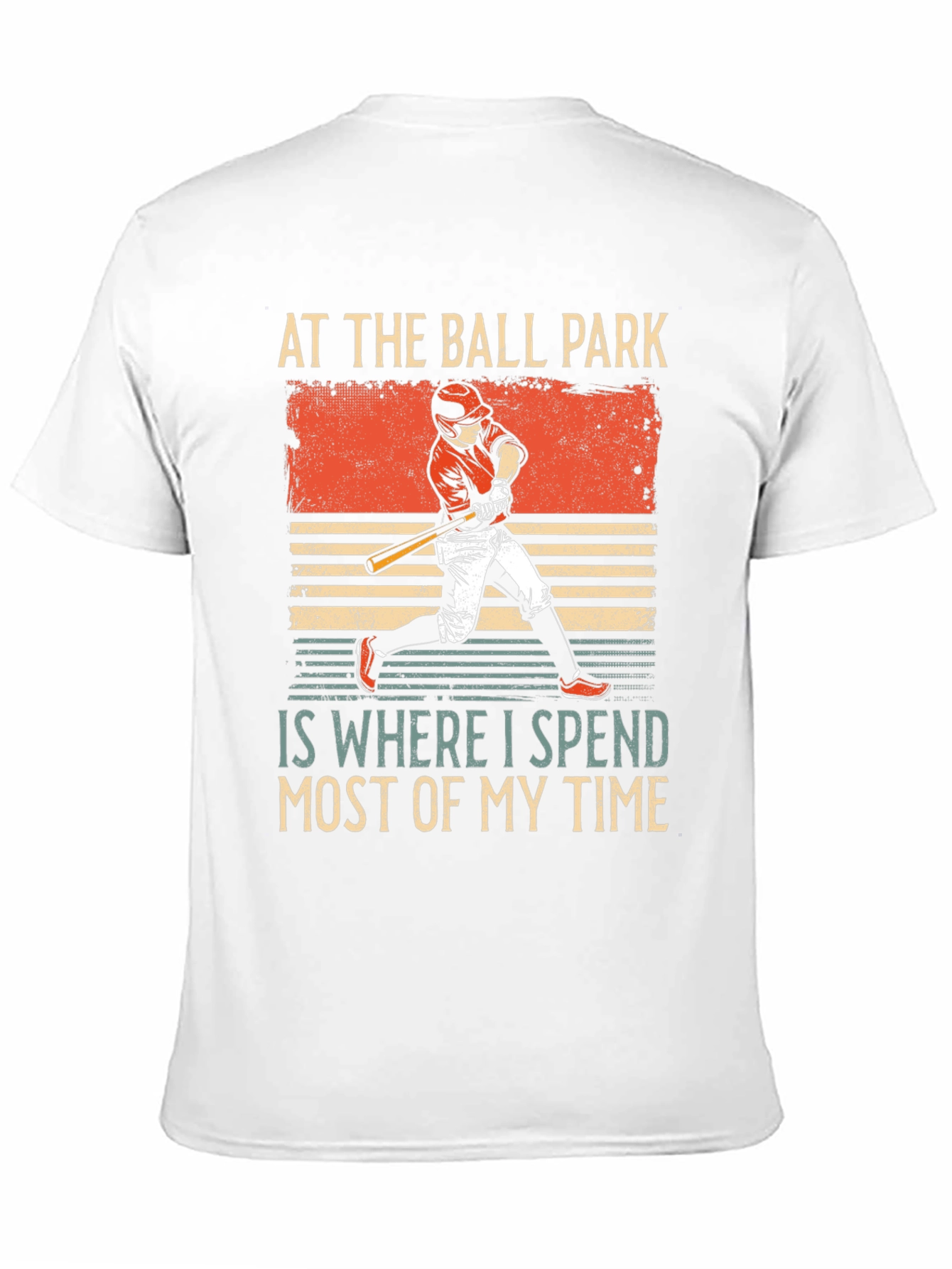 Black Baseball Fan T-Shirt: At The Ball Park view 11