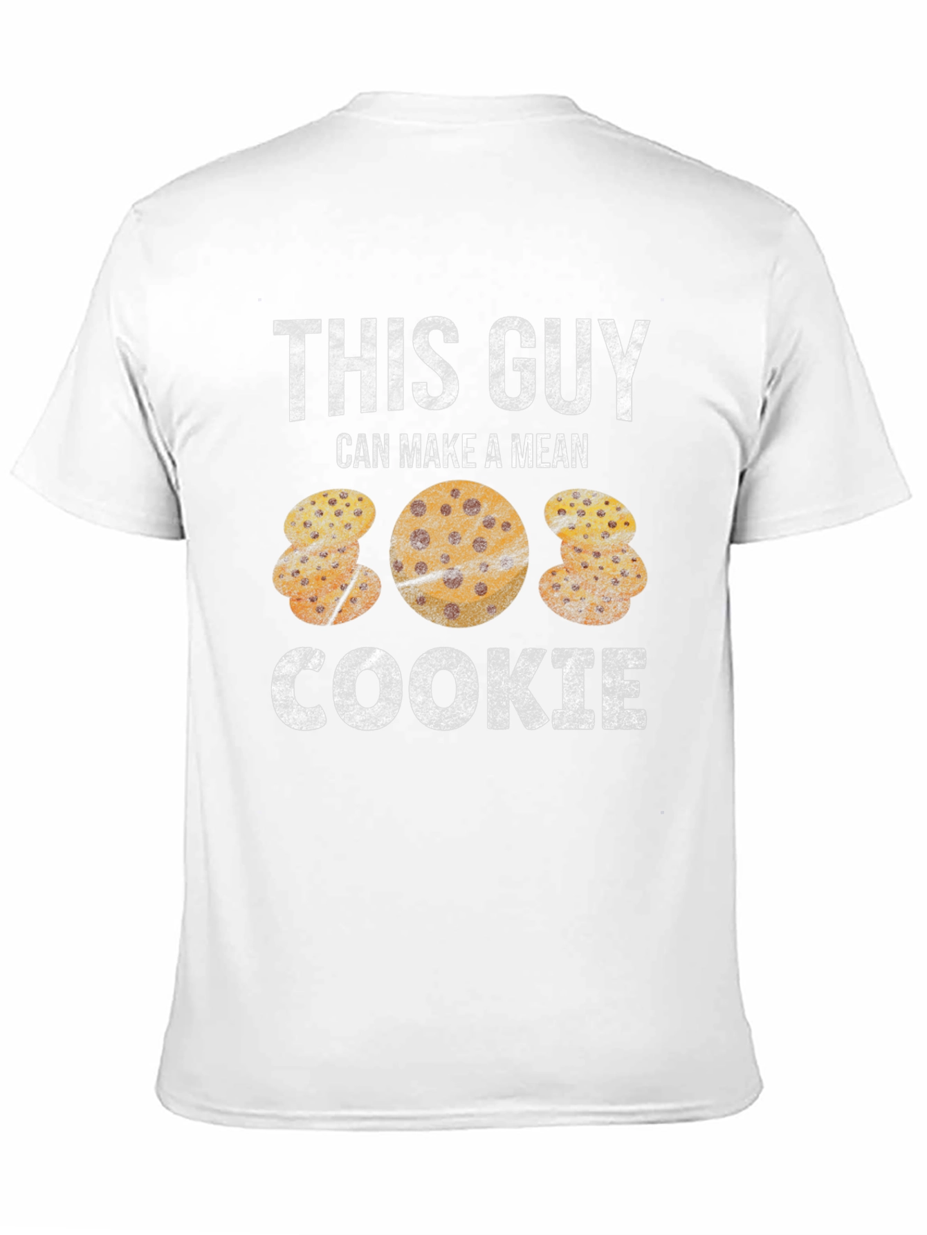 Black Funny Cookie T-Shirt - "This Guy Makes a Mean Cookie" view 11