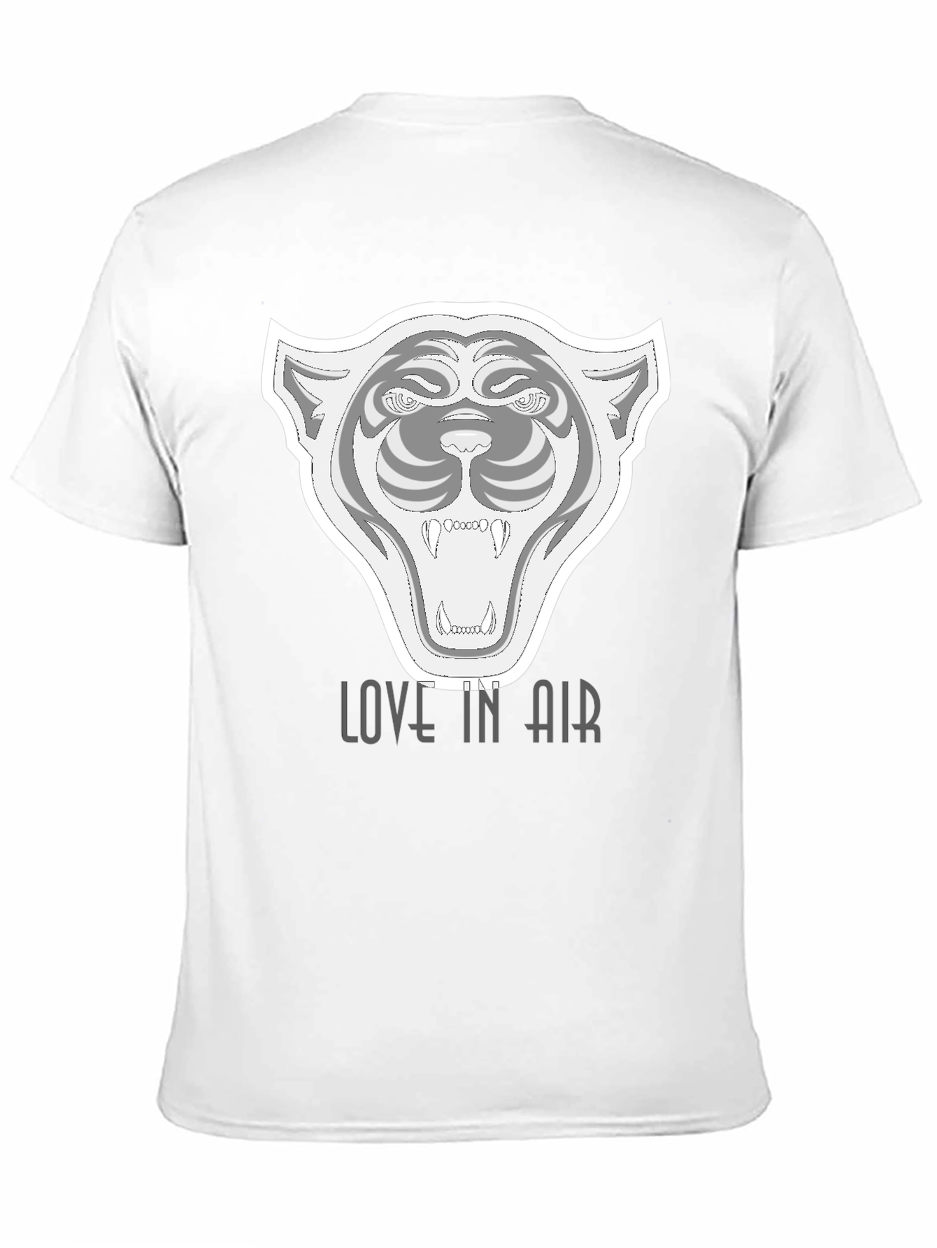 Black Black Graphic Tee - Fierce Tiger 'Love in Air' view 11
