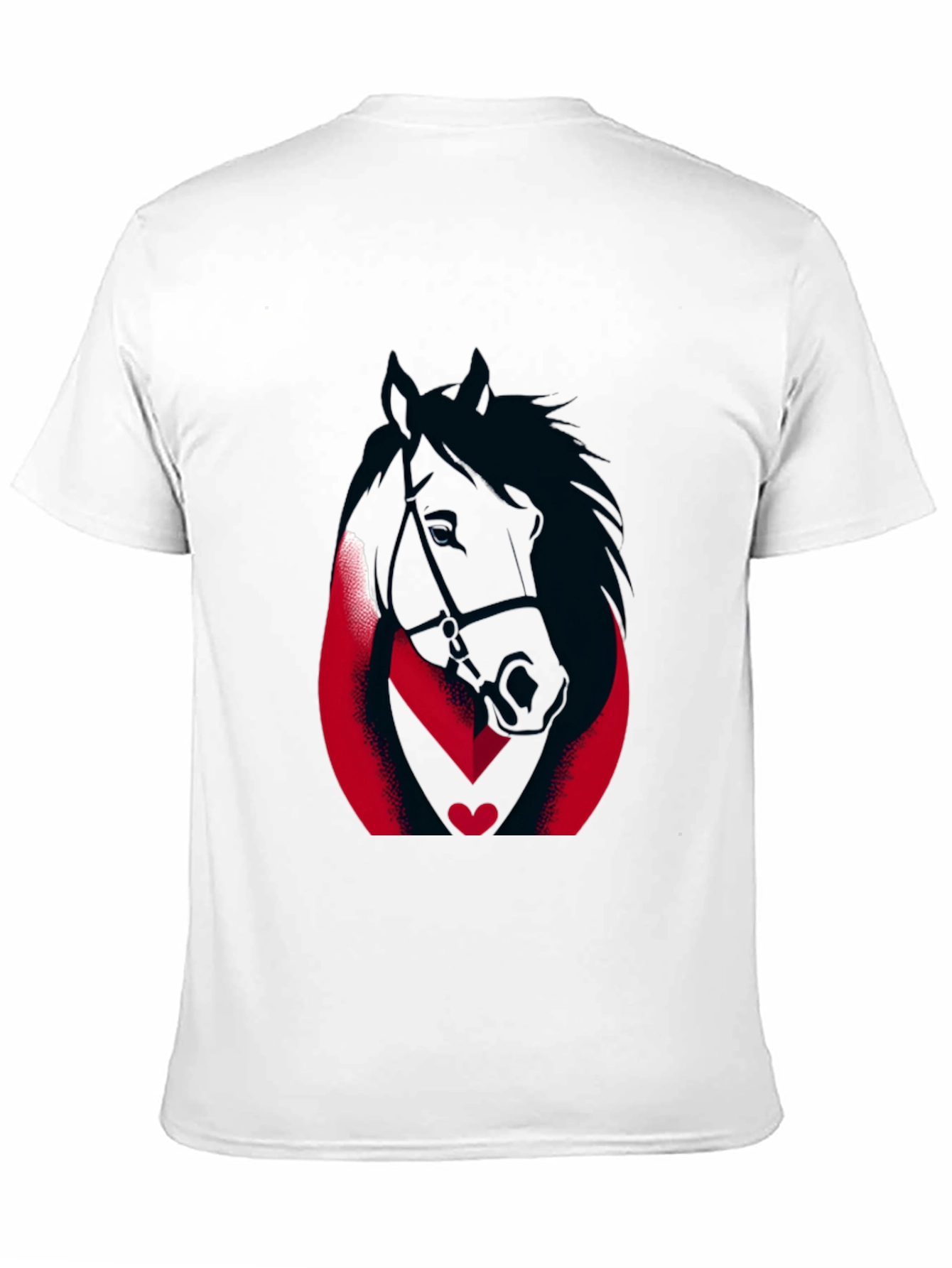Black Horse Graphic Tee - Black Cotton Blend view 11