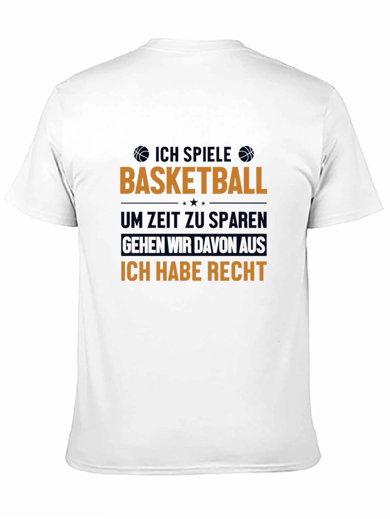 Black Basketball Player T-Shirt - "Ich Habe Recht" view 11