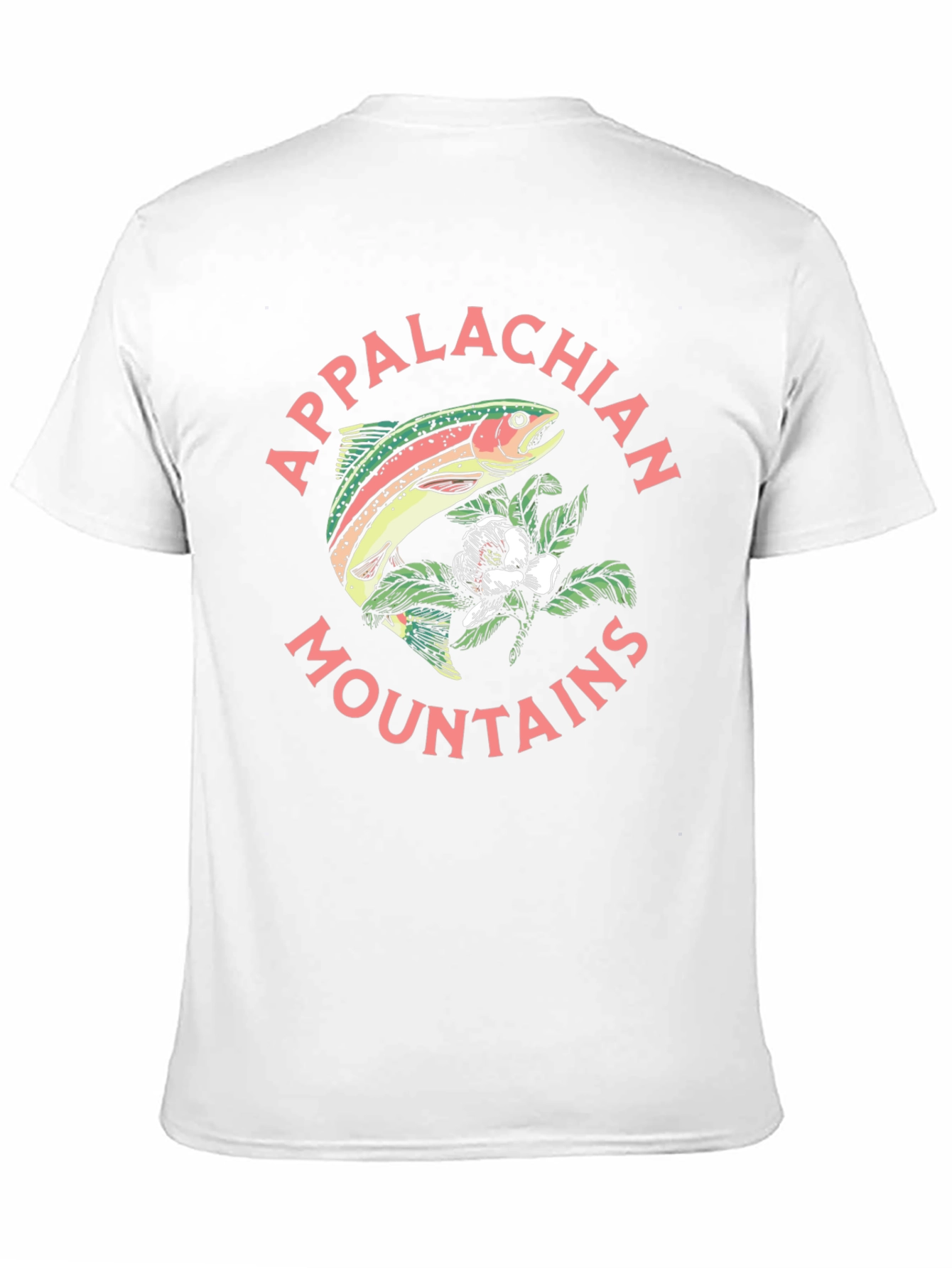 Black Appalachian Mountains Fish Graphic Tee view 11