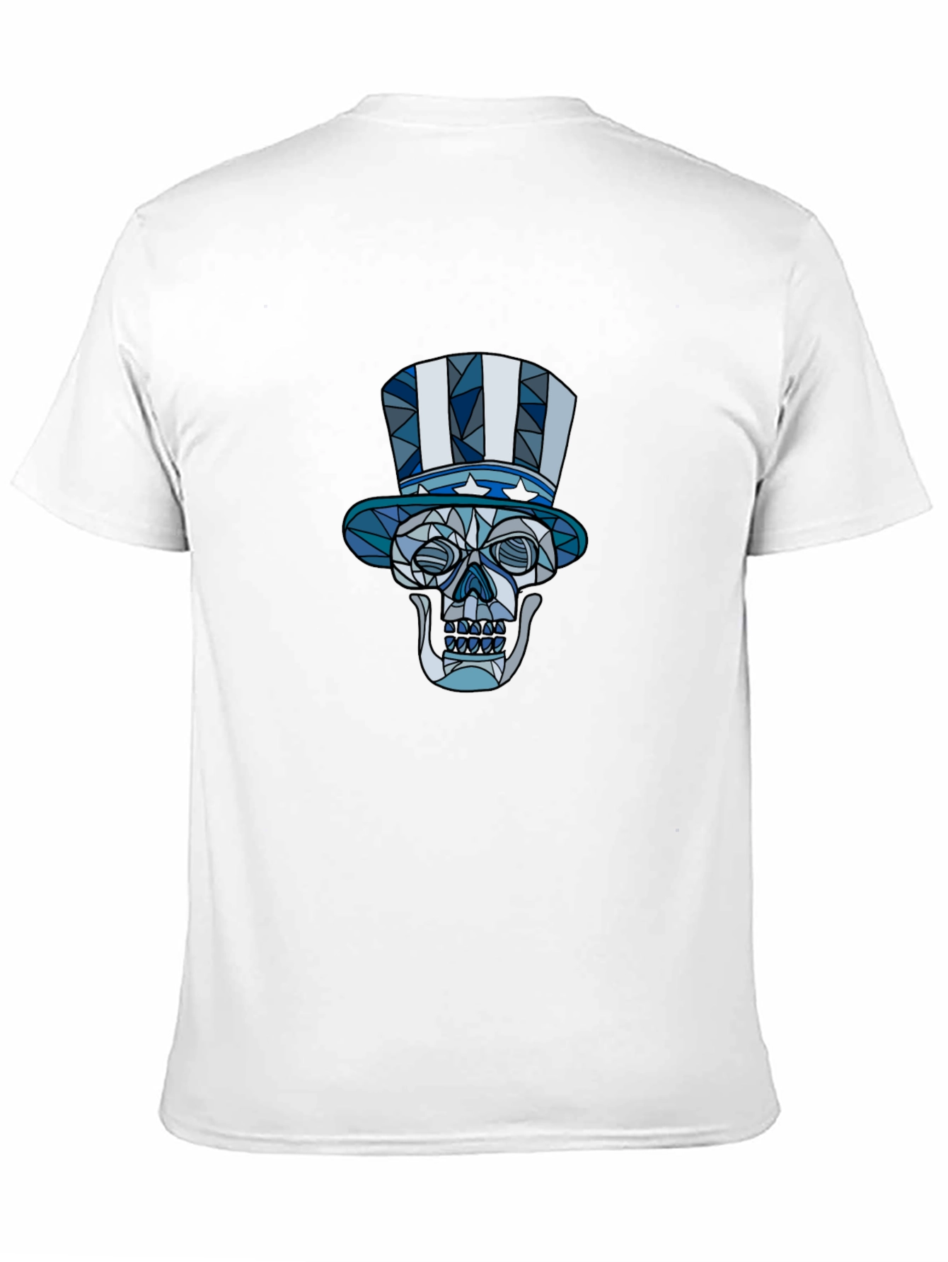 Black Patriotic Skull Graphic T-Shirt view 11