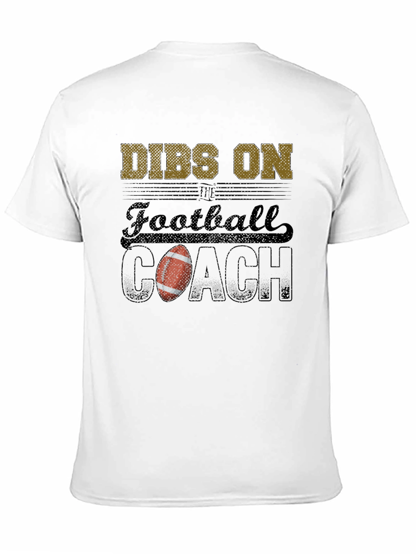 Black Dibs on Football Coach Graphic Tee view 11