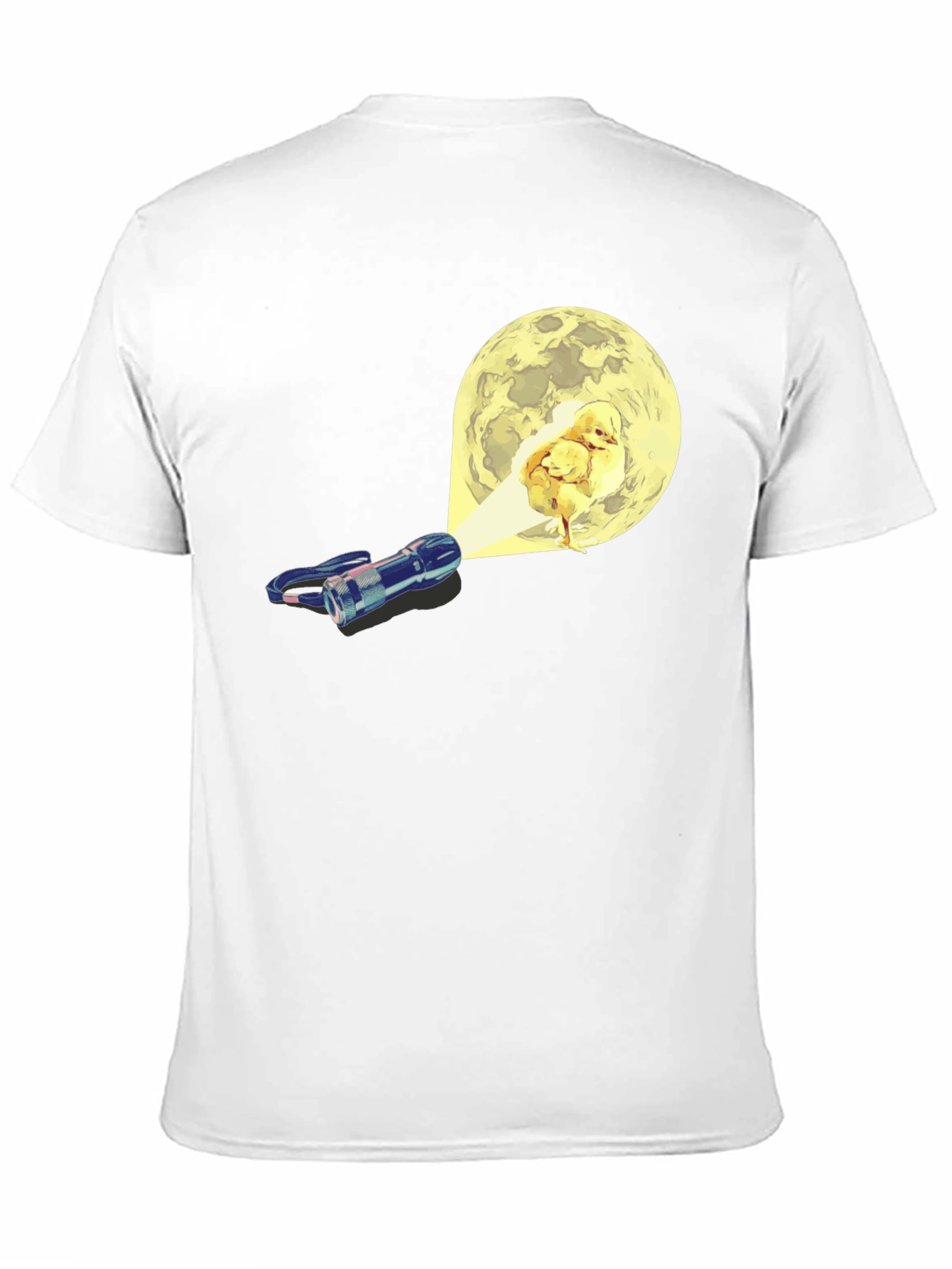 Black Funny Chick Moon T-Shirt view 11