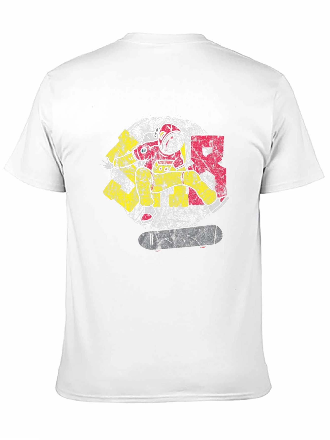 Black Astronaut Skateboard Graphic Tee - Cool Streetwear view 11