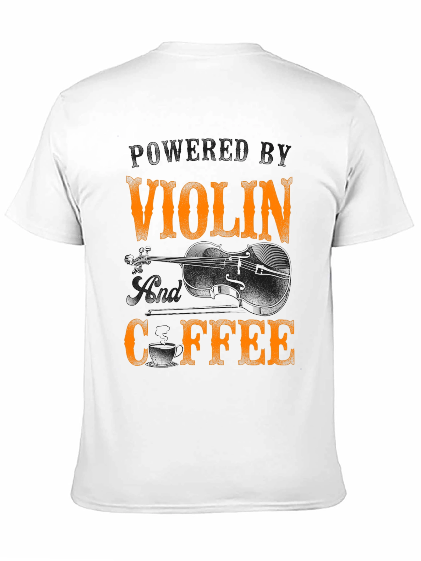 Black Violin and Coffee T-Shirt - Musician's Tee view 11