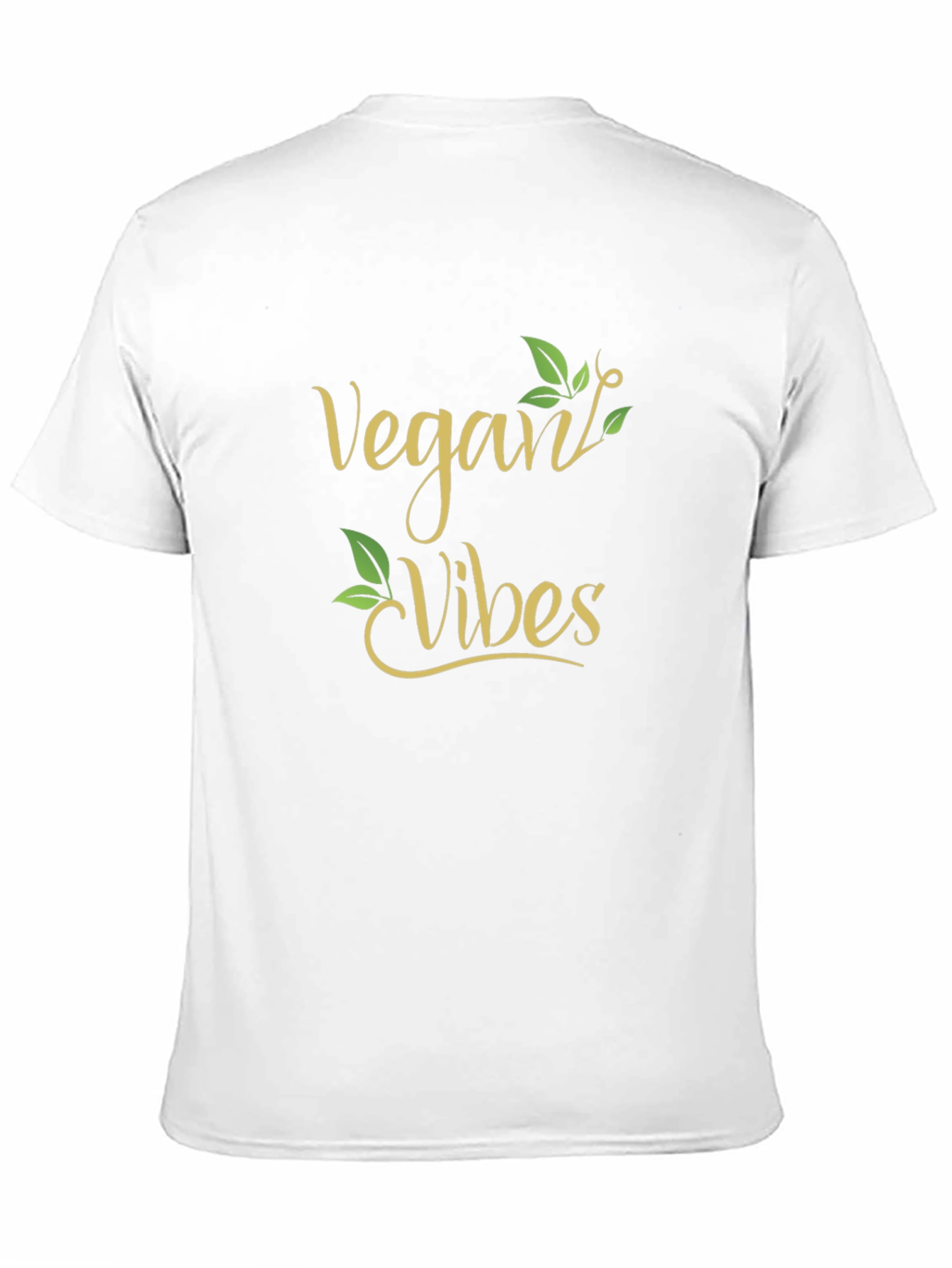 Black Vegan Vibes Graphic Tee - Black Crew Neck view 11