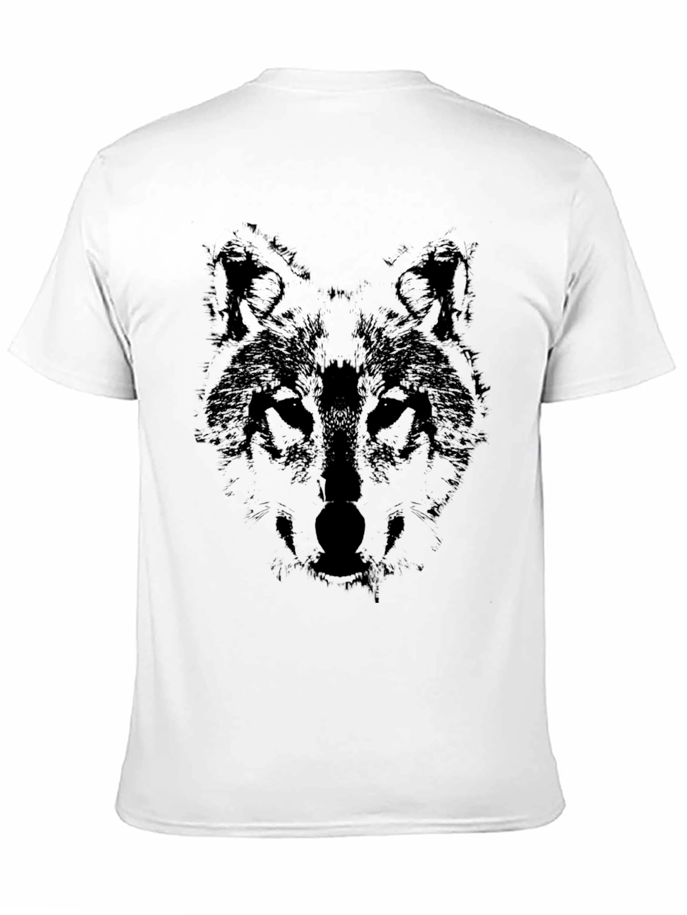 Black Wolf Graphic Black T-Shirt view 11