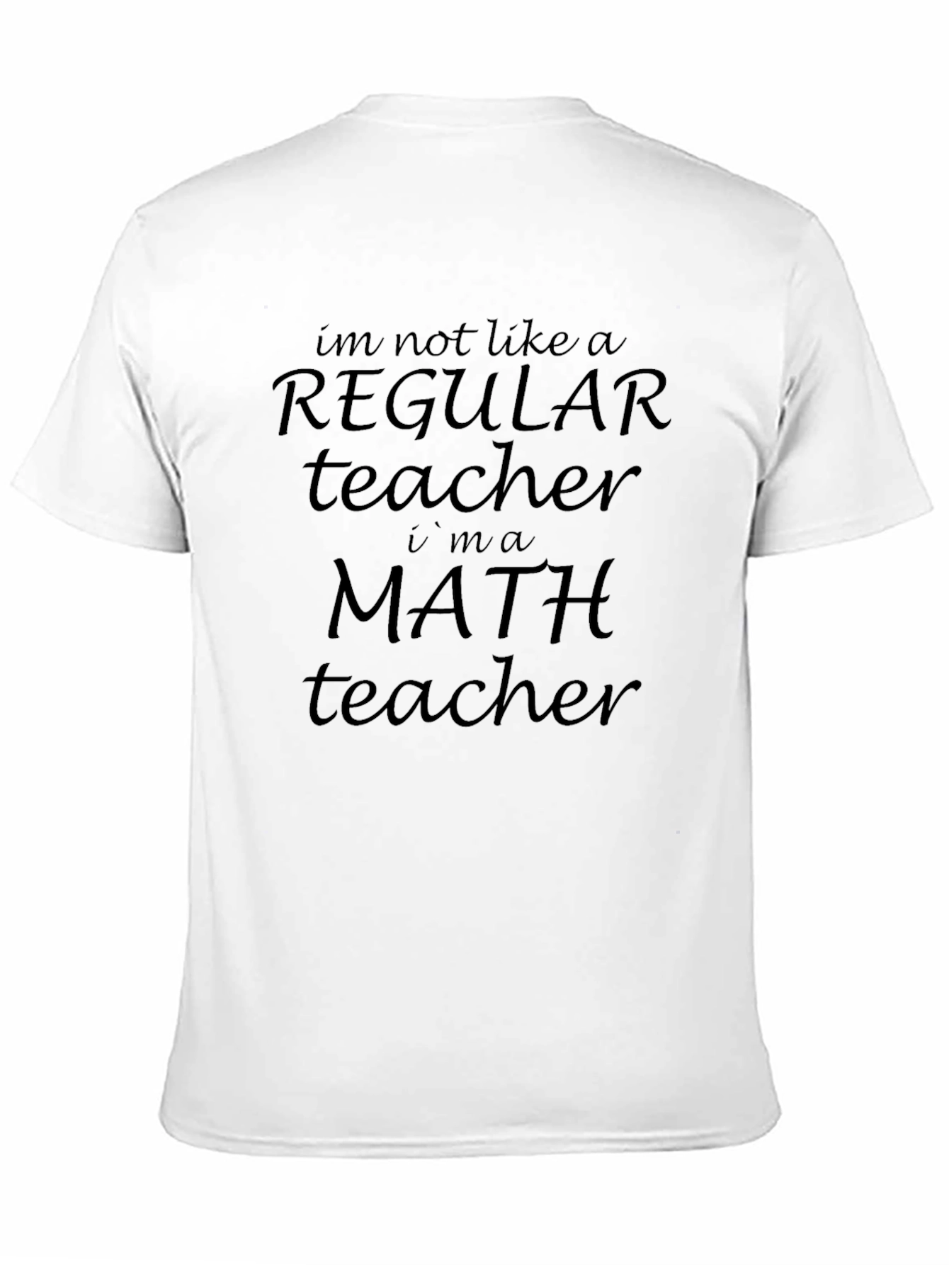Black Math Teacher Graphic T-Shirt - Regular Teacher Alternative view 11